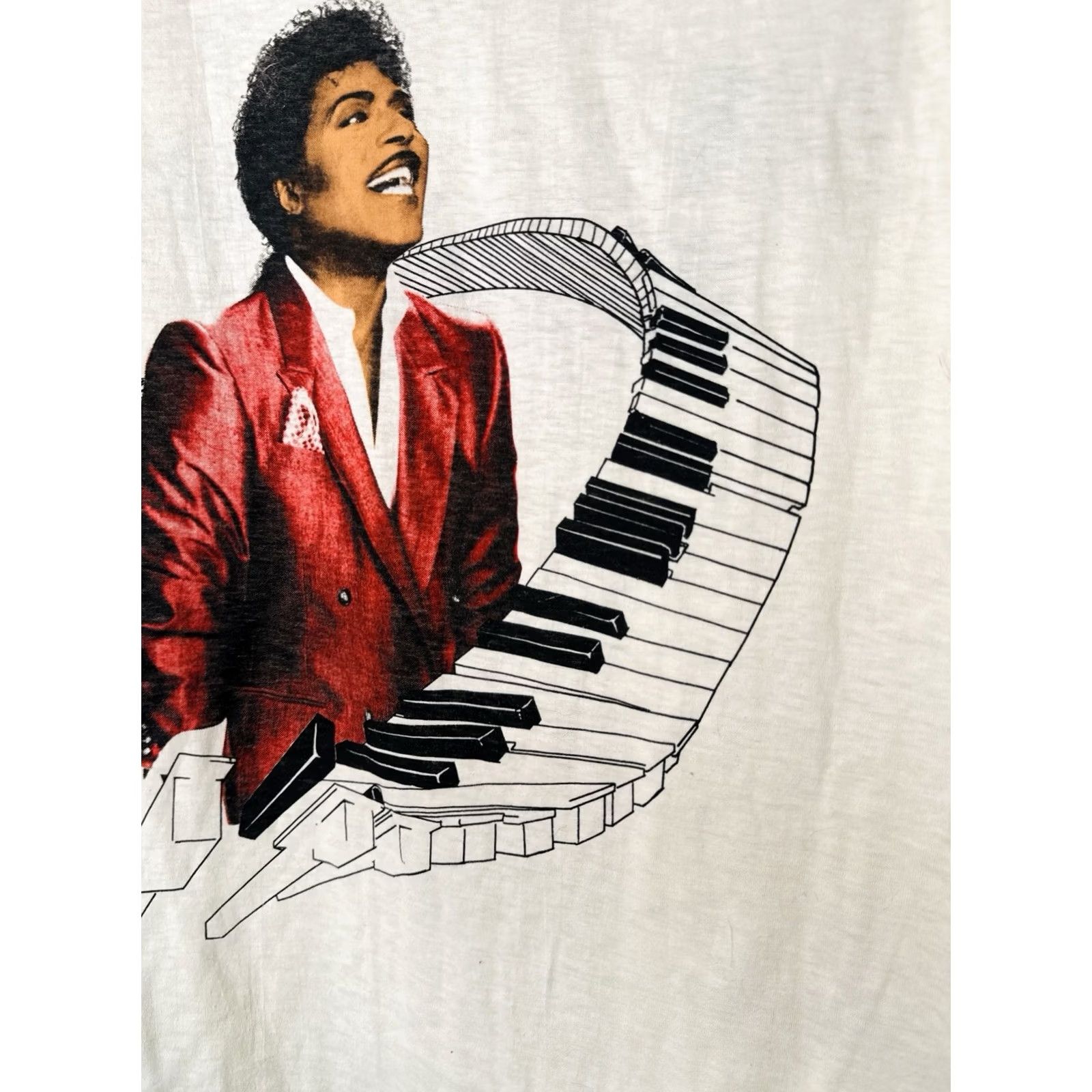 Vintage VINTAGE Little Richard Band T Shirt XL Music Graphic Tee 80s 90s Style Mens Short Sleeve Crew Neck Black Tour Brand T-Shirt Band Music Vintage Size US XL / EU 56 / 4 - 5 Thumbnail