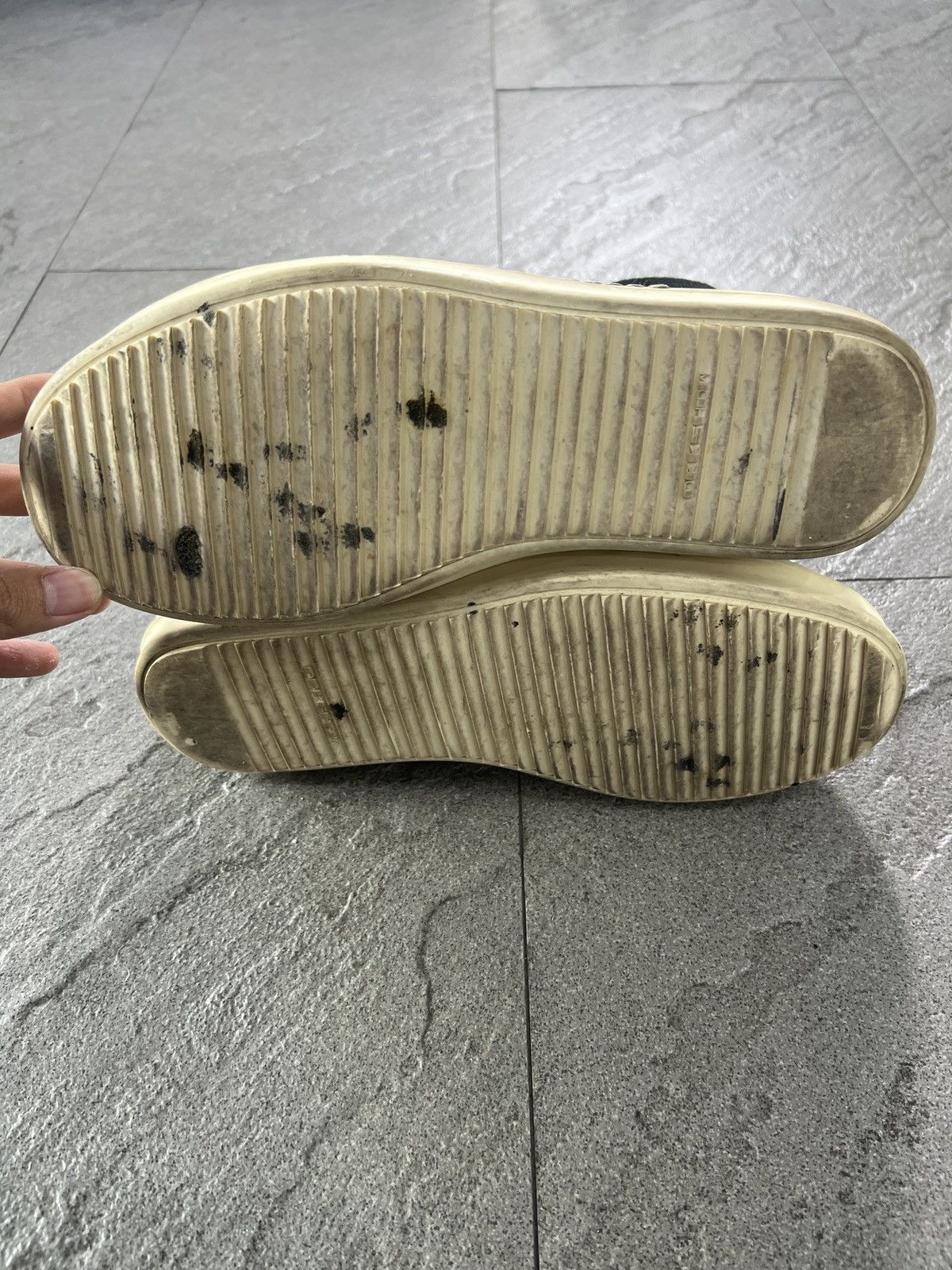 Rick Owens Drkshdw Rick Owens DRKSHDW Ramones High Canvas Sneaker EU40 Size US 7 / EU 40 - 6 Thumbnail