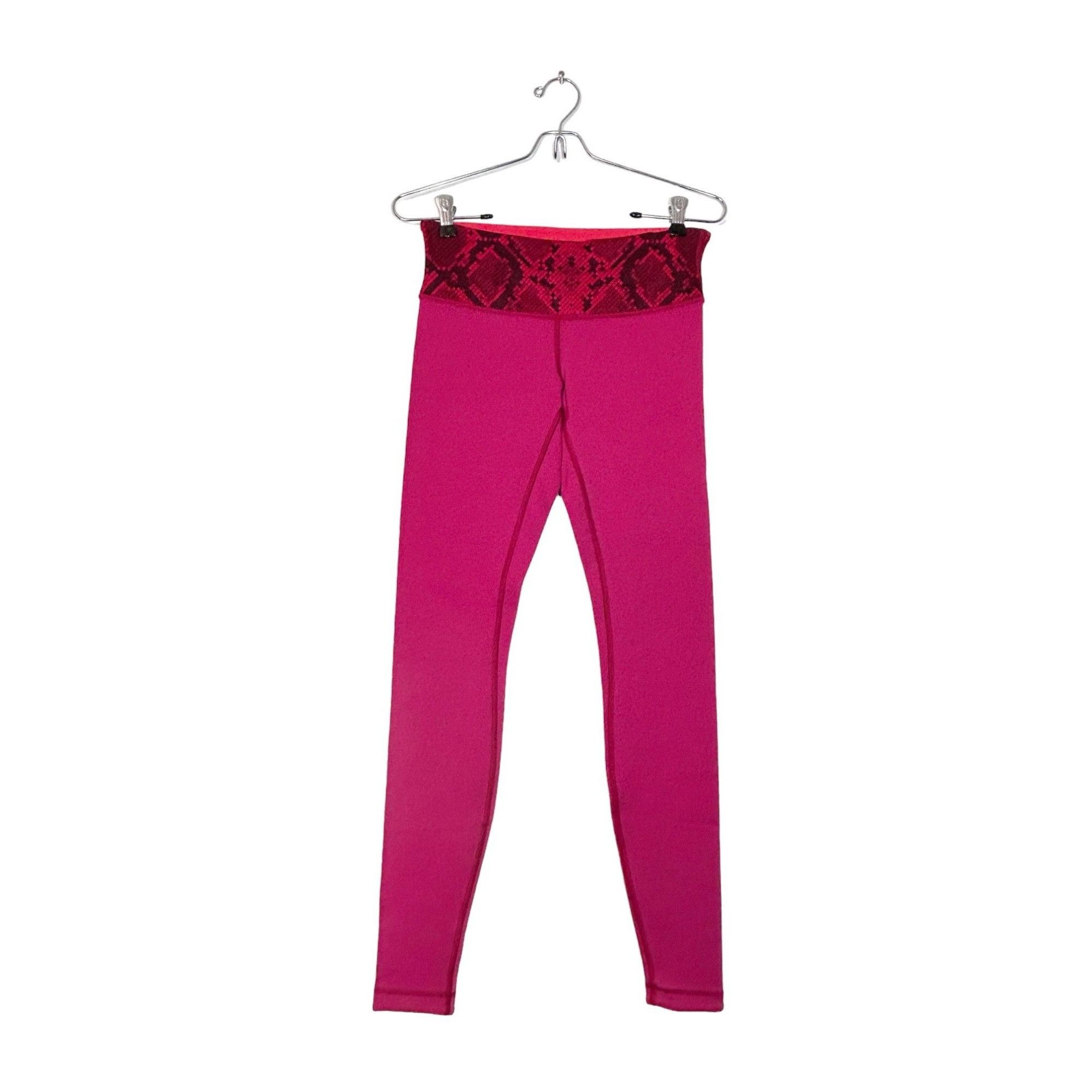 Lululemon Lululemon Wunder Under Pant III (Reversible) Cranberry/Alarm Size 28" / US 6 / IT 42 - 1 Thumbnail