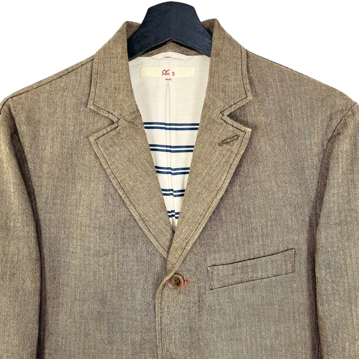 45rpm × Designer × Japanese Brand 45RPM Herringbone Tweed Blazer Jacket Size L / US 10 / IT 46 - 2 Thumbnail