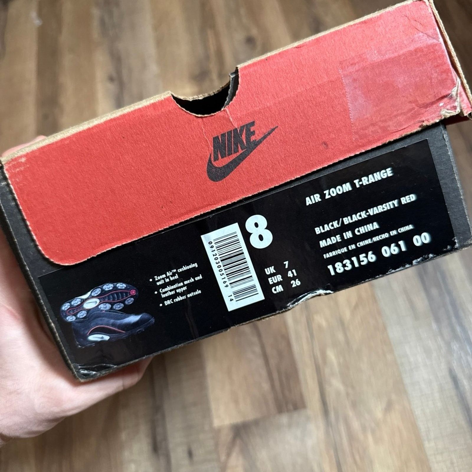Nike 90s Nike Tiger Woods Air Zoom T-Range Black Varsity Red Size US 8 / EU 41 - 10 Thumbnail