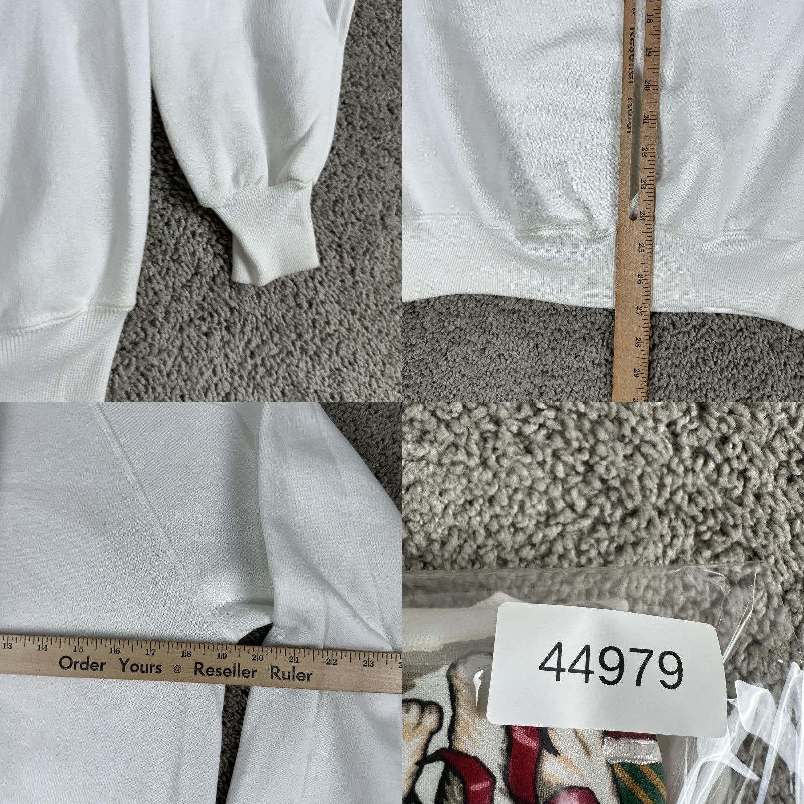 Jerzees VINTAGE Jerzees Sweatshirt Mens M White Santa Claus Graphic Print Christmas 90s USA Crewneck Pullover Size US M / EU 48-50 / 2 - 9 Thumbnail