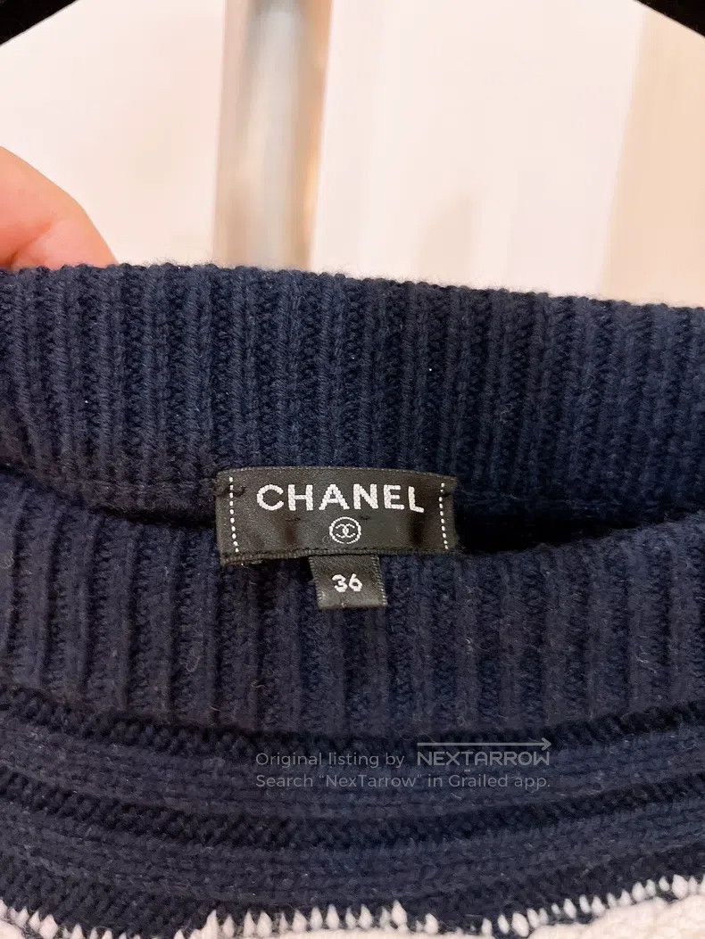 Chanel Chanel Hamburg series blue and white woven skirt Size 24" / US 00 / IT 34 - 7 Thumbnail