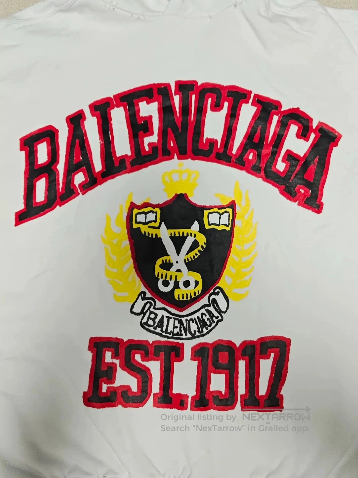 Balenciaga Balenciaga 23SS Wheat Ear Scissors Distressed Hoodie. Size US XXS / EU 40 - 3 Thumbnail