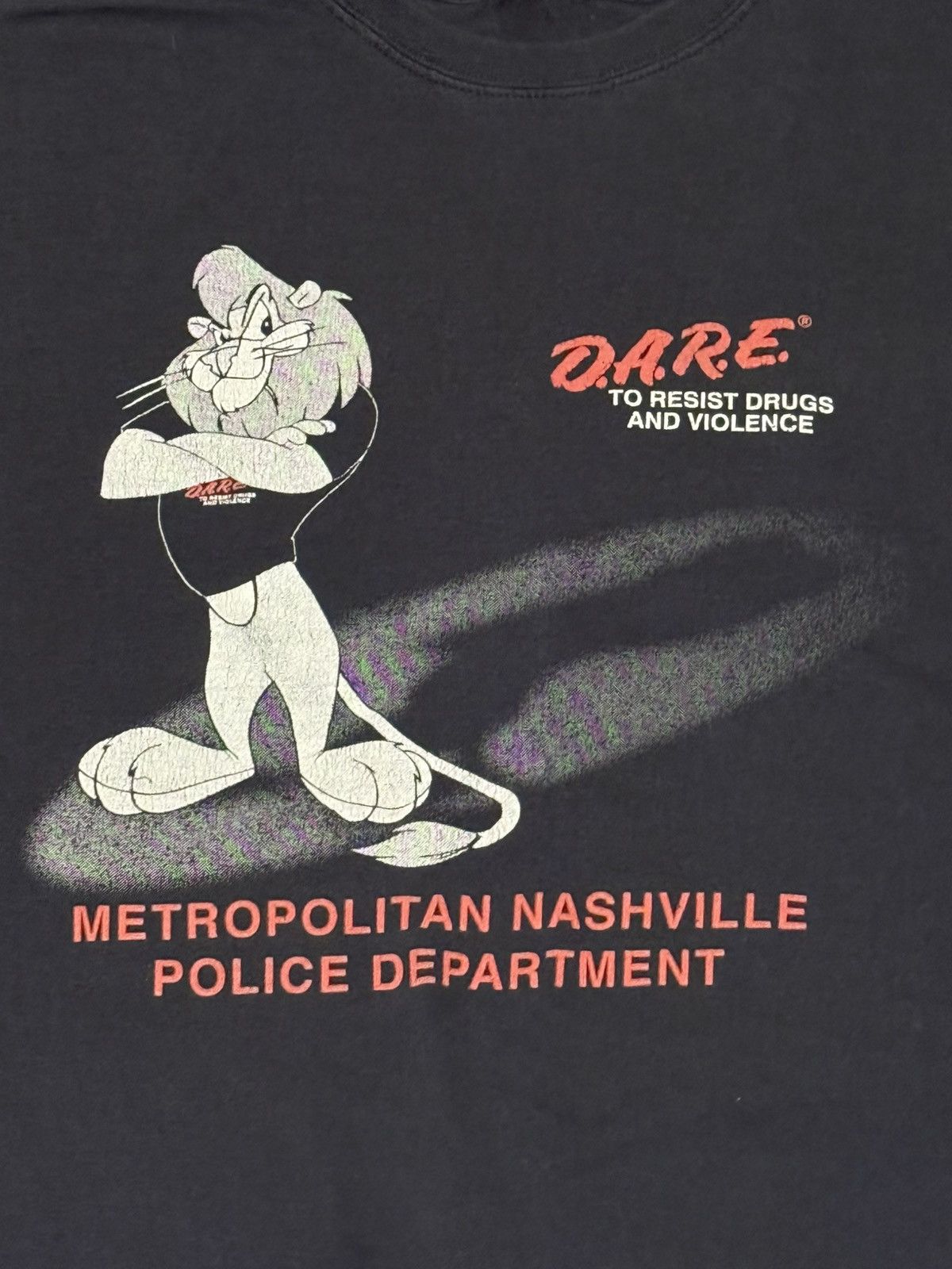 D.A.R.E Y2K Vintage D.A.R.E Lion Mascot Tee Size US XL / EU 56 / 4 - 2 Thumbnail