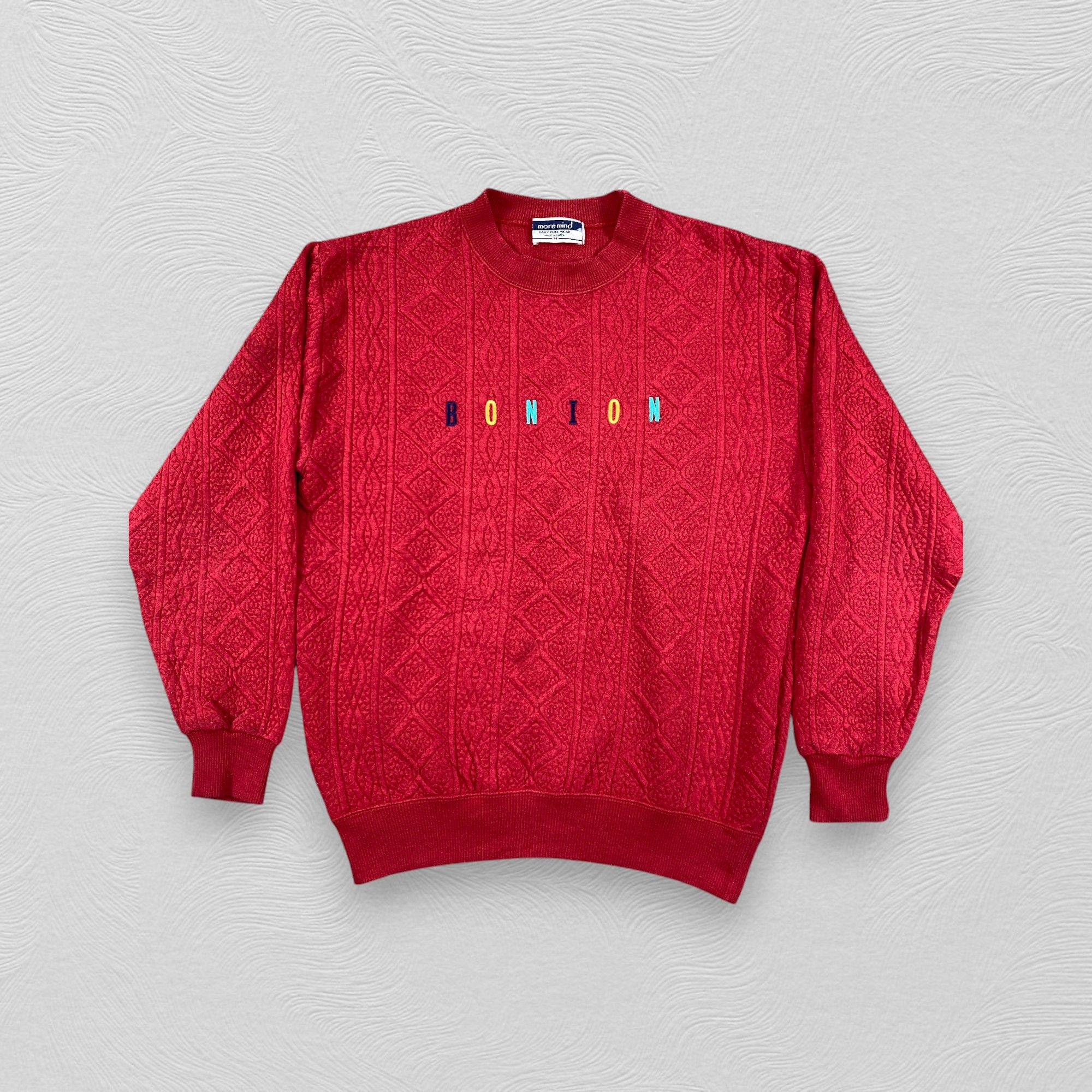 Japanese Brand Vintage Japanese Brand Red Sweatshirt Embroidery - J212 Size US M / EU 48-50 / 2 - 1 Thumbnail