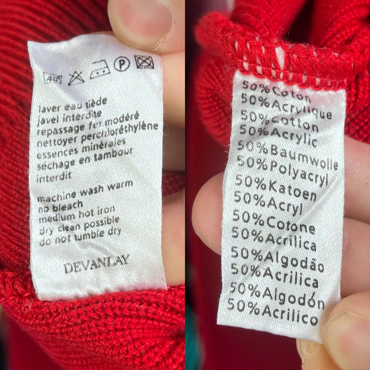Lacoste Vintage Lacoste Red Sweater Jumper Pullover Size 6 Size US XL / EU 56 / 4 - 6 Thumbnail