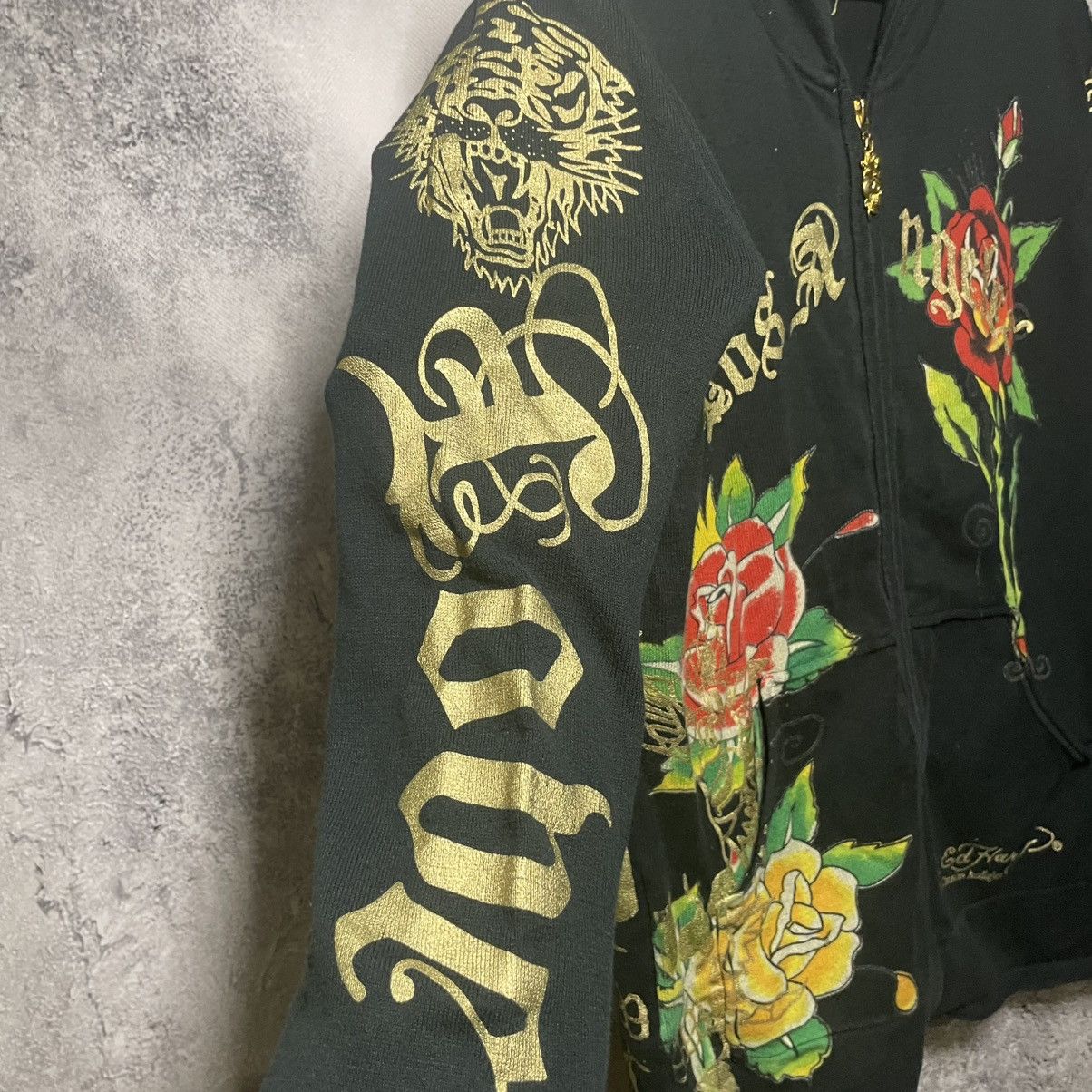 Christian Audigier × Ed Hardy × Vintage Vintage Ed Hardy by Christian Audigier Hoodie Y2K Size M / US 6-8 / IT 42-44 - 11 Thumbnail