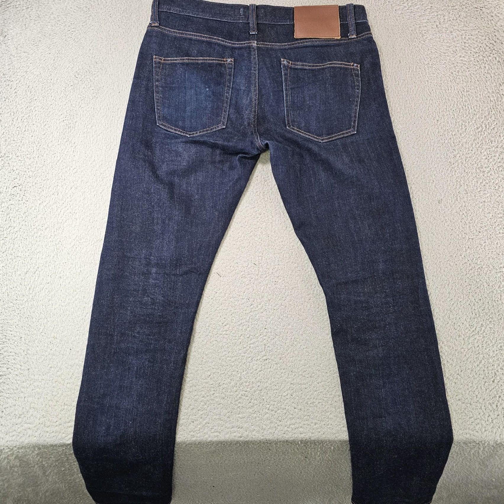 The Unbranded Brand UB422 Jeans Mens 32x30 Tight Fit 11oz Selvedge Raw Blue The Unbranded Brand Jeans Slim 5-Pocket Button Fly Denim Outdoors Mens Size US 32 / EU 48 - 6 Thumbnail