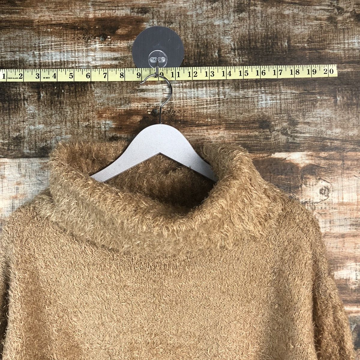 Japanese Brand DL Ingni Brown Black Mohair shaggy fur Knitwear #C401 Size M / US 6-8 / IT 42-44 - 4 Thumbnail