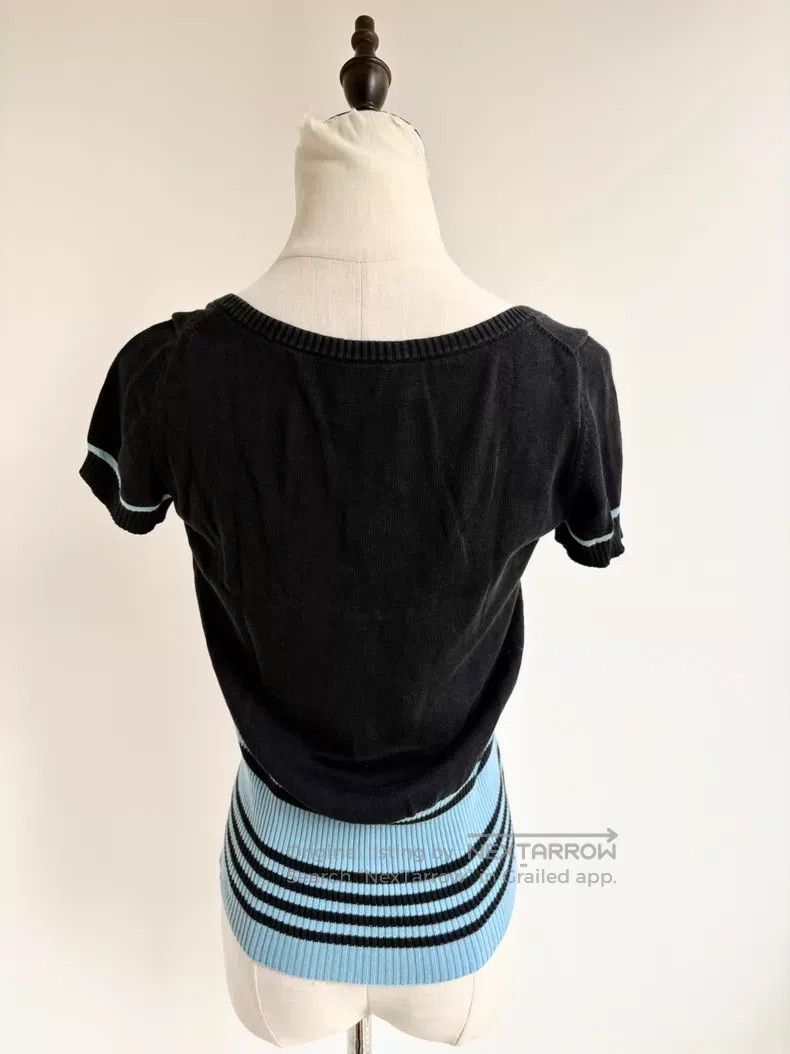 Vivienne Westwood Vivienne Westwood Navy Blue and Black Striped Knitted Shor Size M / US 6-8 / IT 42-44 - 6 Thumbnail