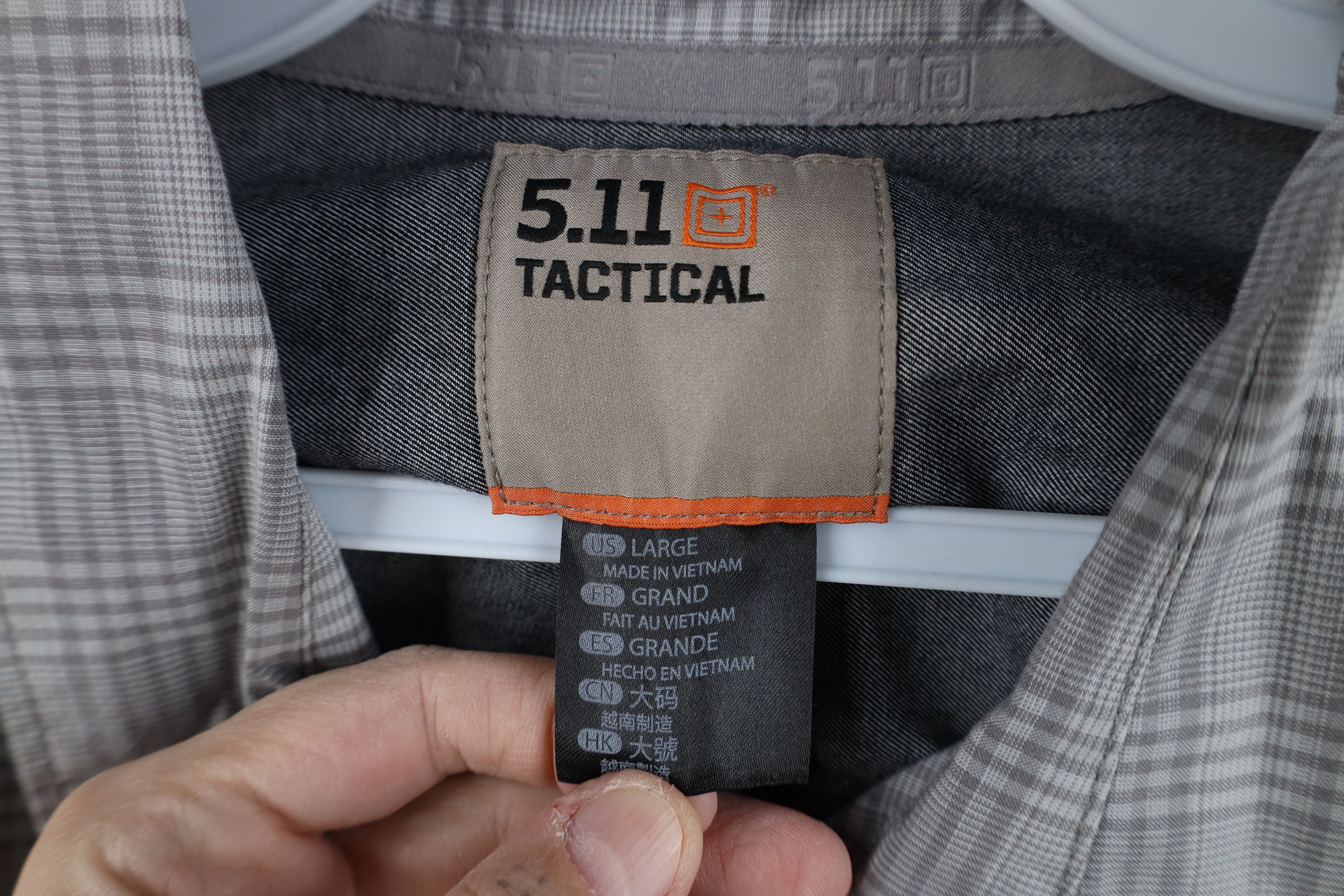 Vintage 5.11 Tactical Series Snap Button Collared Button Shirt Size US L / EU 52-54 / 3 - 8 Thumbnail