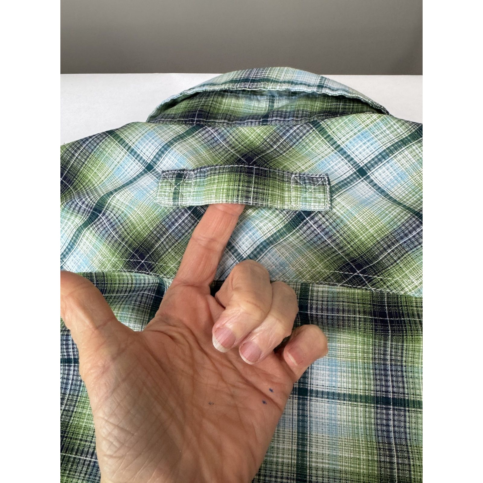 Duluth Trading Company Duluth Trading Conpany Plaid Button Shirt Green Blue Medium Size US M / EU 48-50 / 2 - 9 Thumbnail