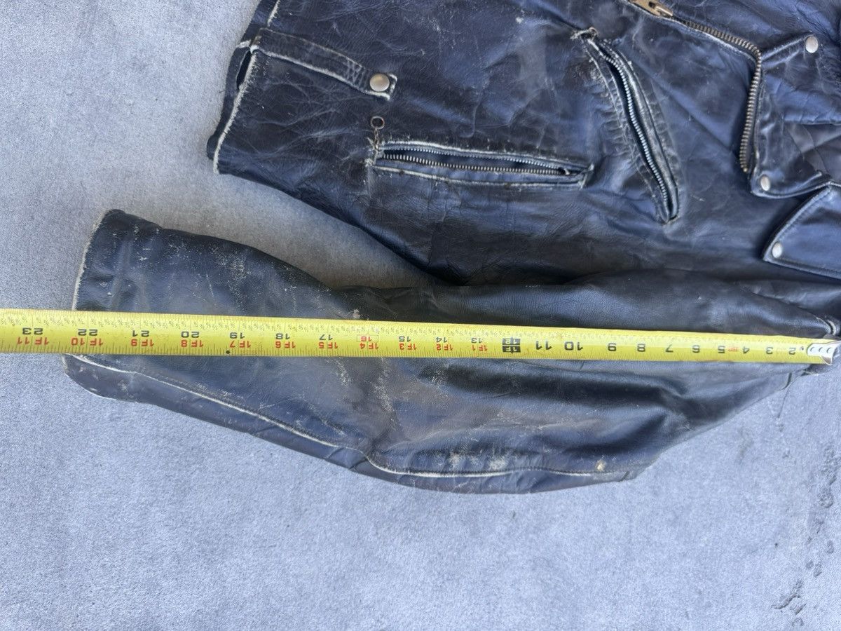 Harley Davidson Harley Motorcycle Vintage Leather Black Jacket 60s era Size US M / EU 48-50 / 2 - 8 Thumbnail