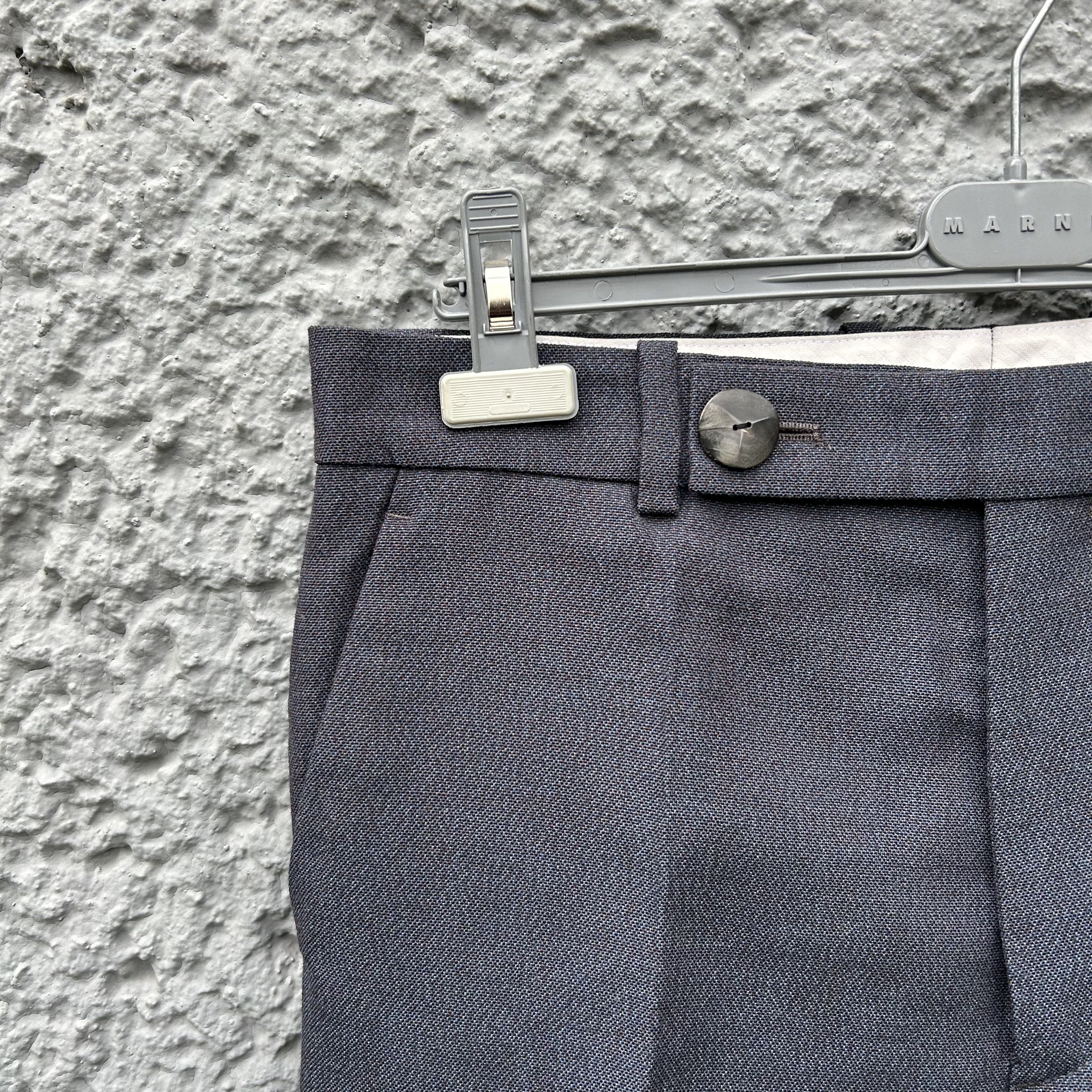 Namacheko Namacheko Blue Pleated Trousers Pants Mero Size US 32 / EU 48 - 3 Thumbnail