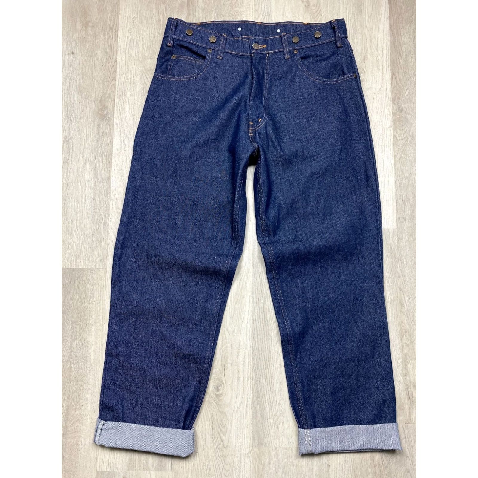 Vintage Prison Blues Jeans Vintage Baggy Denim Pants Workwear Size 38 Blue Cotton Denim Straight 32 Inseam Mens Size US 38 / EU 54 - 4 Thumbnail