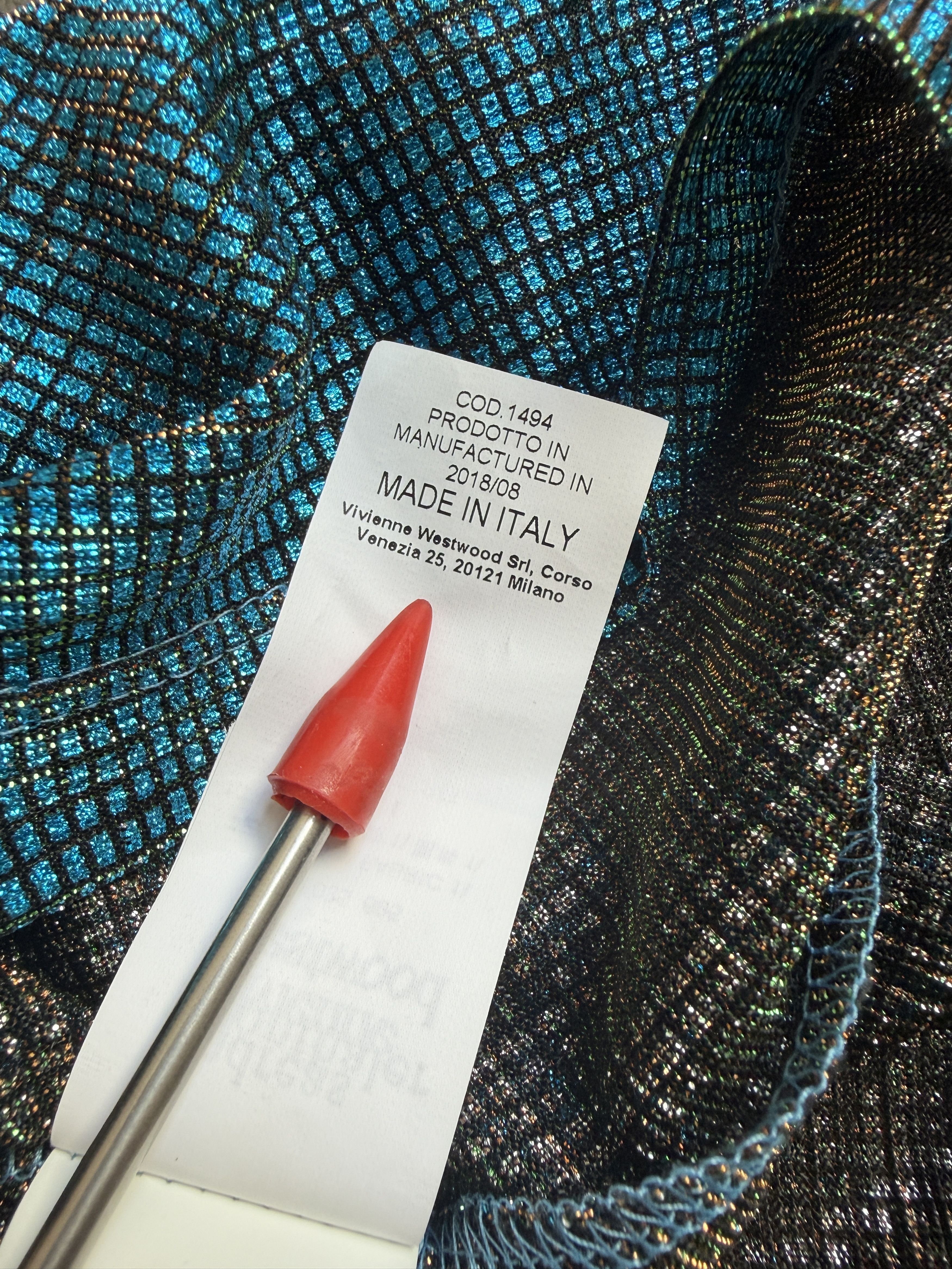 Vivienne Westwood 2018 Metallic Fiber Andreas Kronthaler Iridescent Hoodie Size US M / EU 48-50 / 2 - 4 Thumbnail