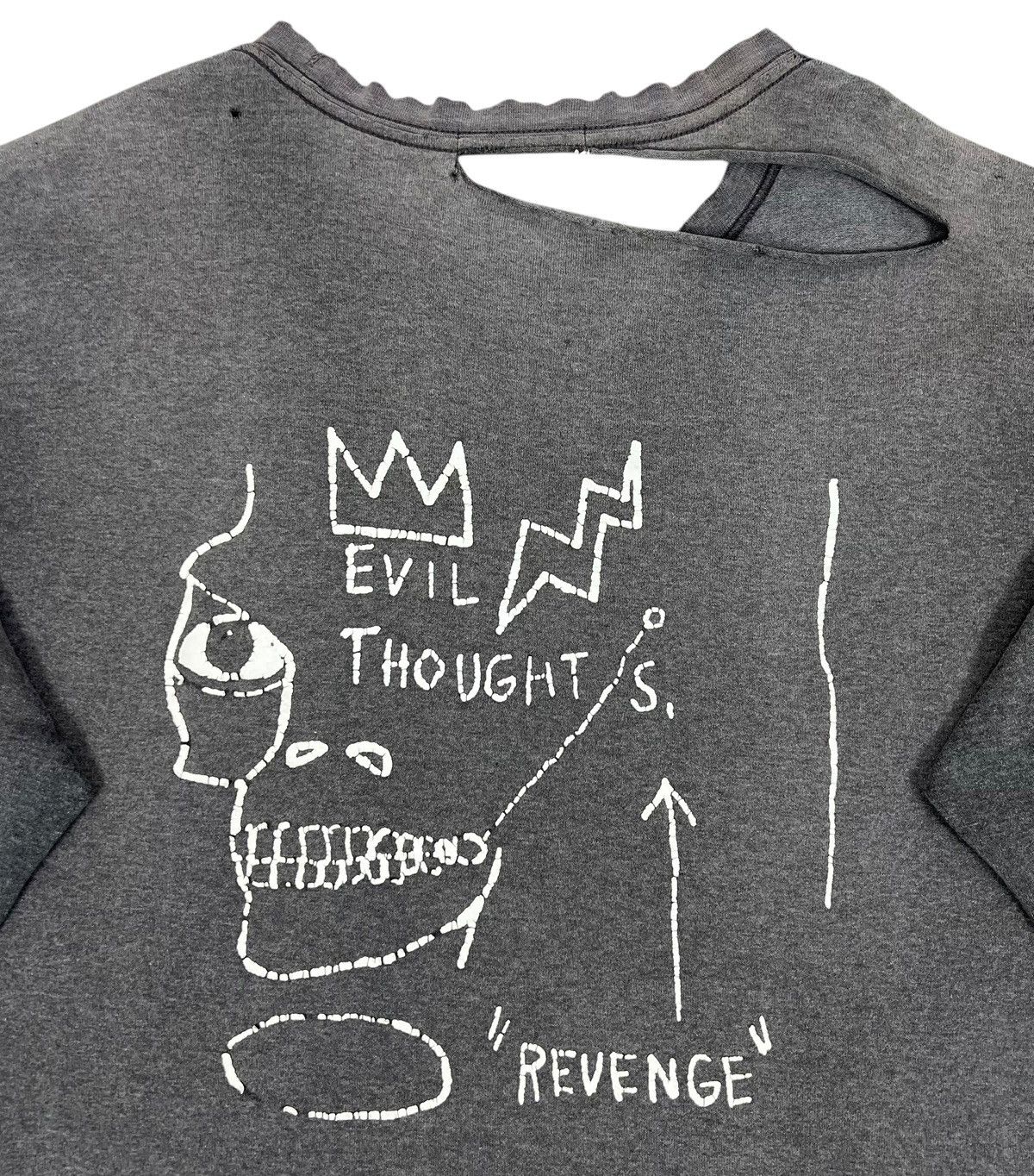 Jean-Michel Basquiat Vintage Distressed Jean Michel Basquiat “evil thoughts” Tee Size US L / EU 52-54 / 3 - 4 Thumbnail