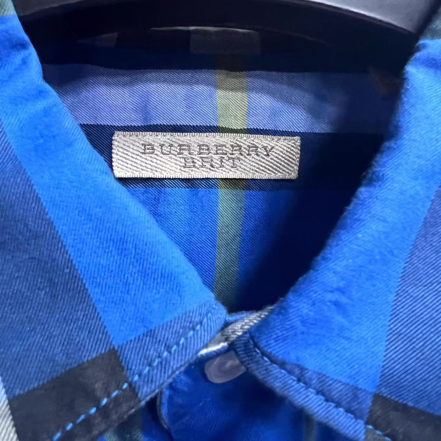 Burberry Burberry Blue Classic Button-Down SS Shirt M Size US M / EU 48-50 / 2 - 3 Thumbnail