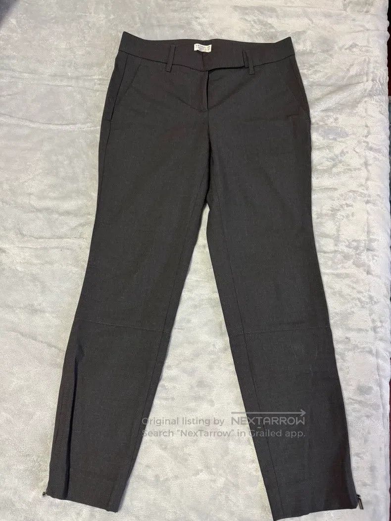 Brunello Cucinelli Brunello Cucinelli Classic Dark Gray Wool Women's Long Pan Size 25" / US 0 / IT 36 - 1 Thumbnail