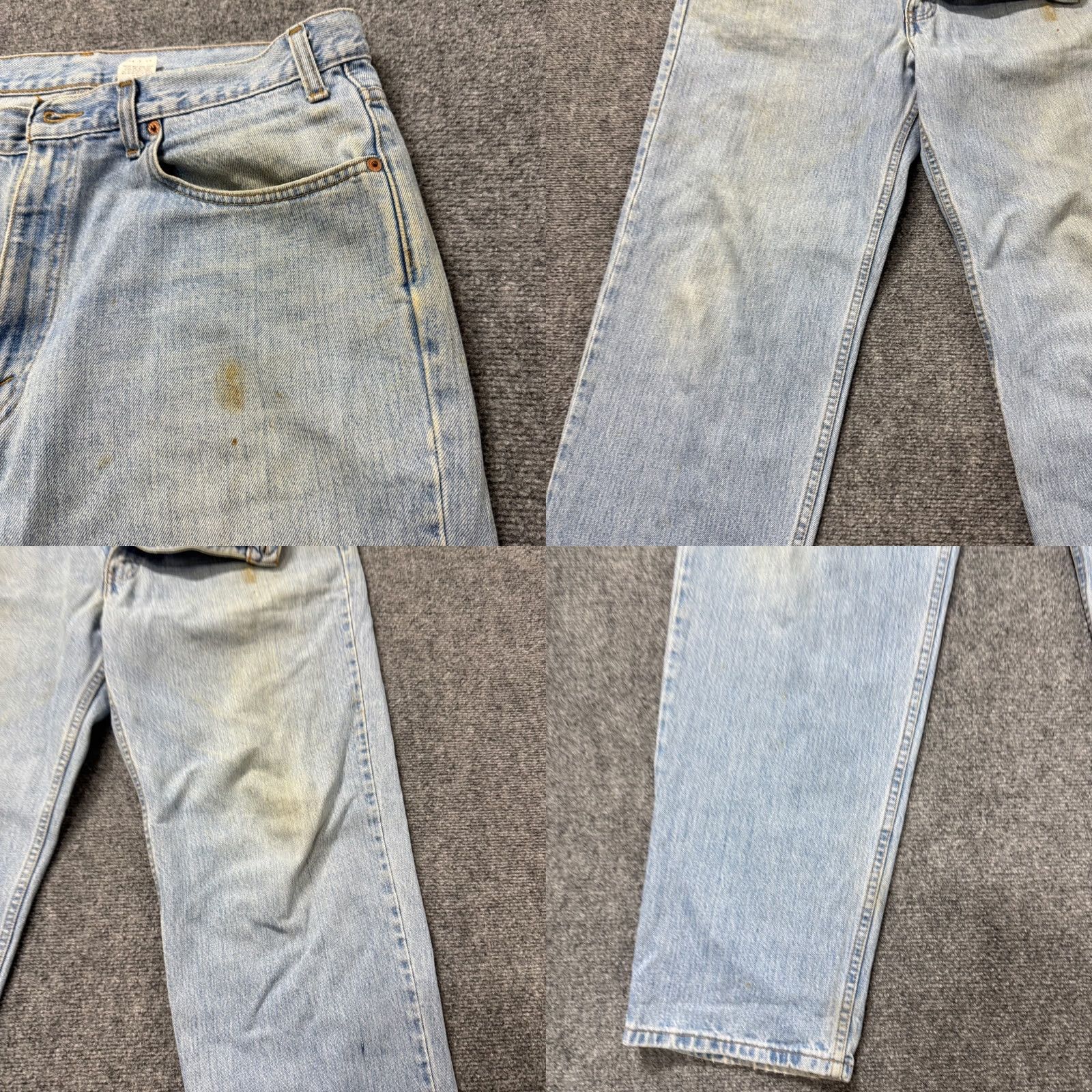 Levi's LEVI'S Jeans 550 Men 36x32 Relaxed Fit 100% Cotton Stained Paper Tag Blue Straight Mens Regular 32 In Inseam Size US 36 / EU 52 - 9 Thumbnail