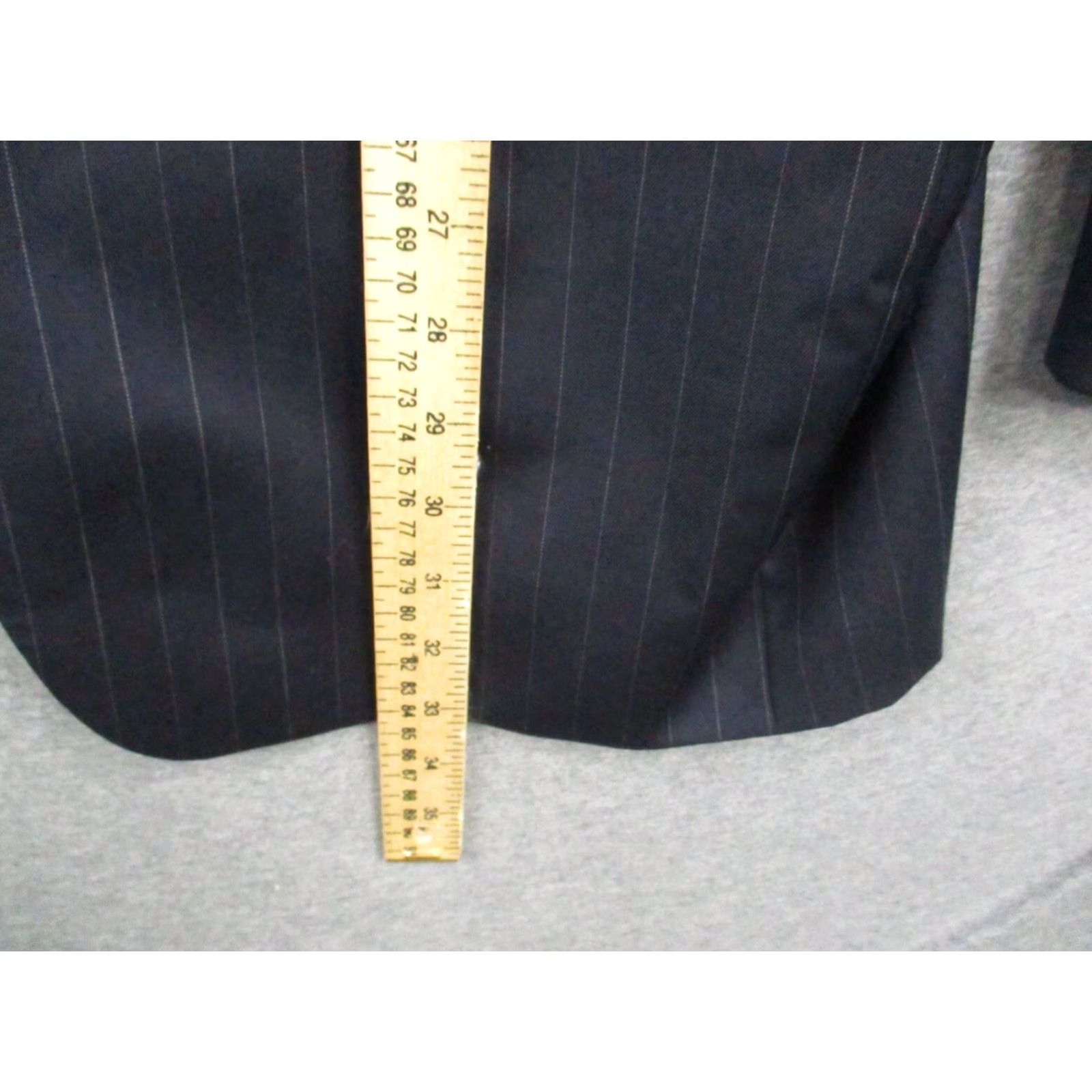 Ralph Lauren Lauren Ralph Lauren Blazer Men 42L Navy Pin Stripe Sport Coat Jacket Size 42R - 3 Thumbnail