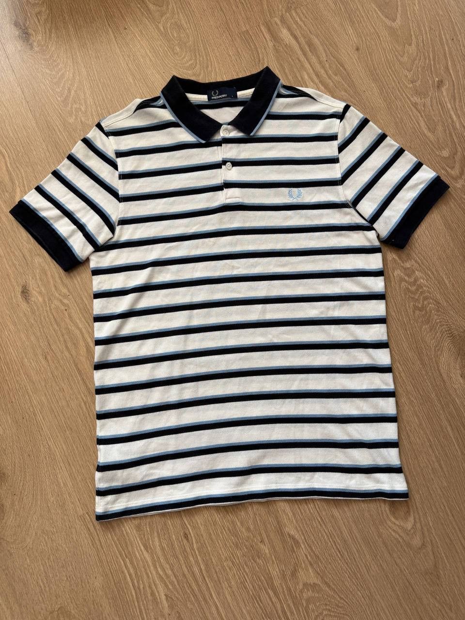 Fred Perry Vintage Fred Perry Striped Polo Shirt Size US L / EU 52-54 / 3 - 2 Thumbnail