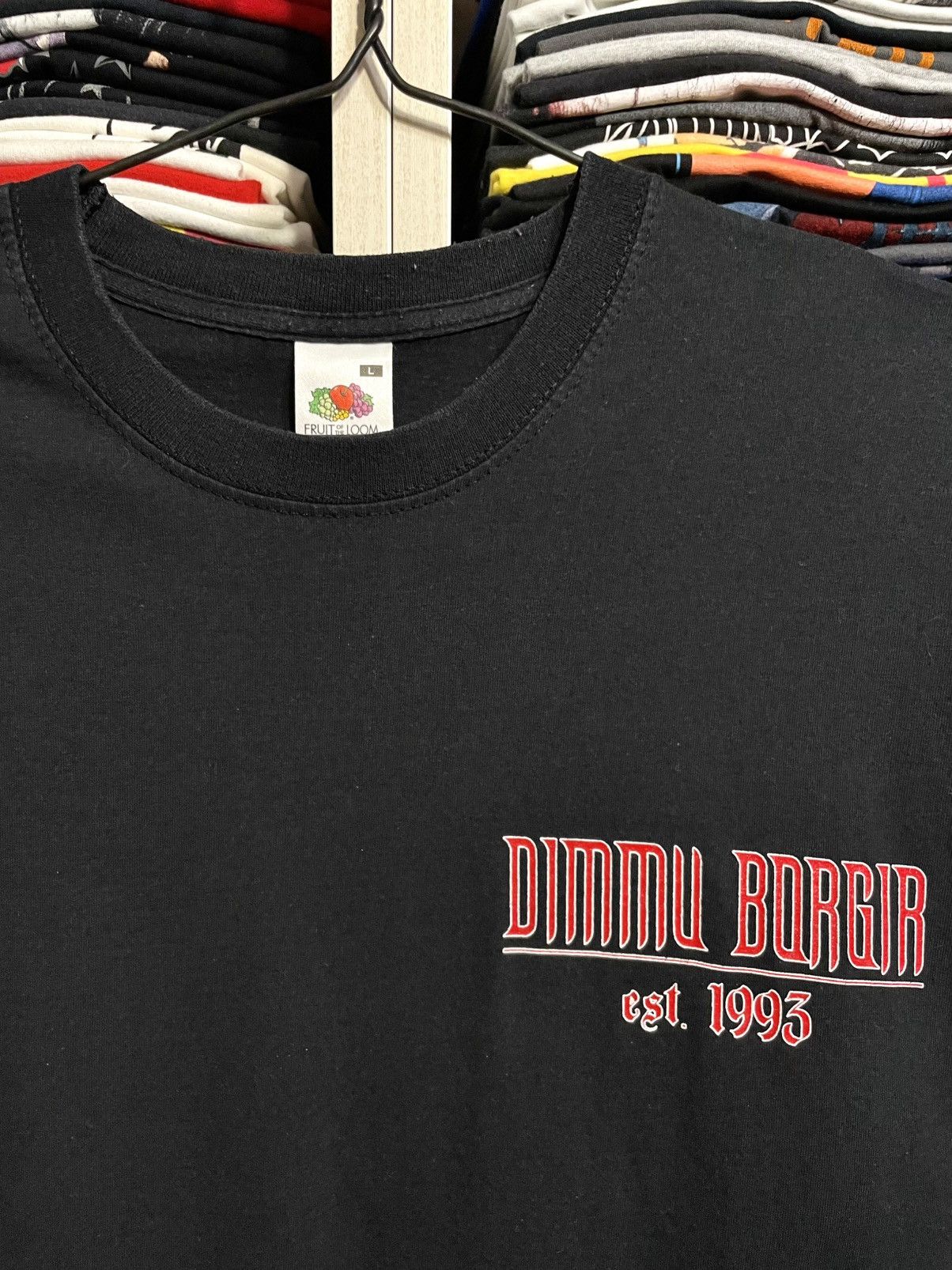Band Tees Vintage Y2K Dimmu Borgir Death Metal Band T-Shirt Black Size US L / EU 52-54 / 3 - 4 Thumbnail