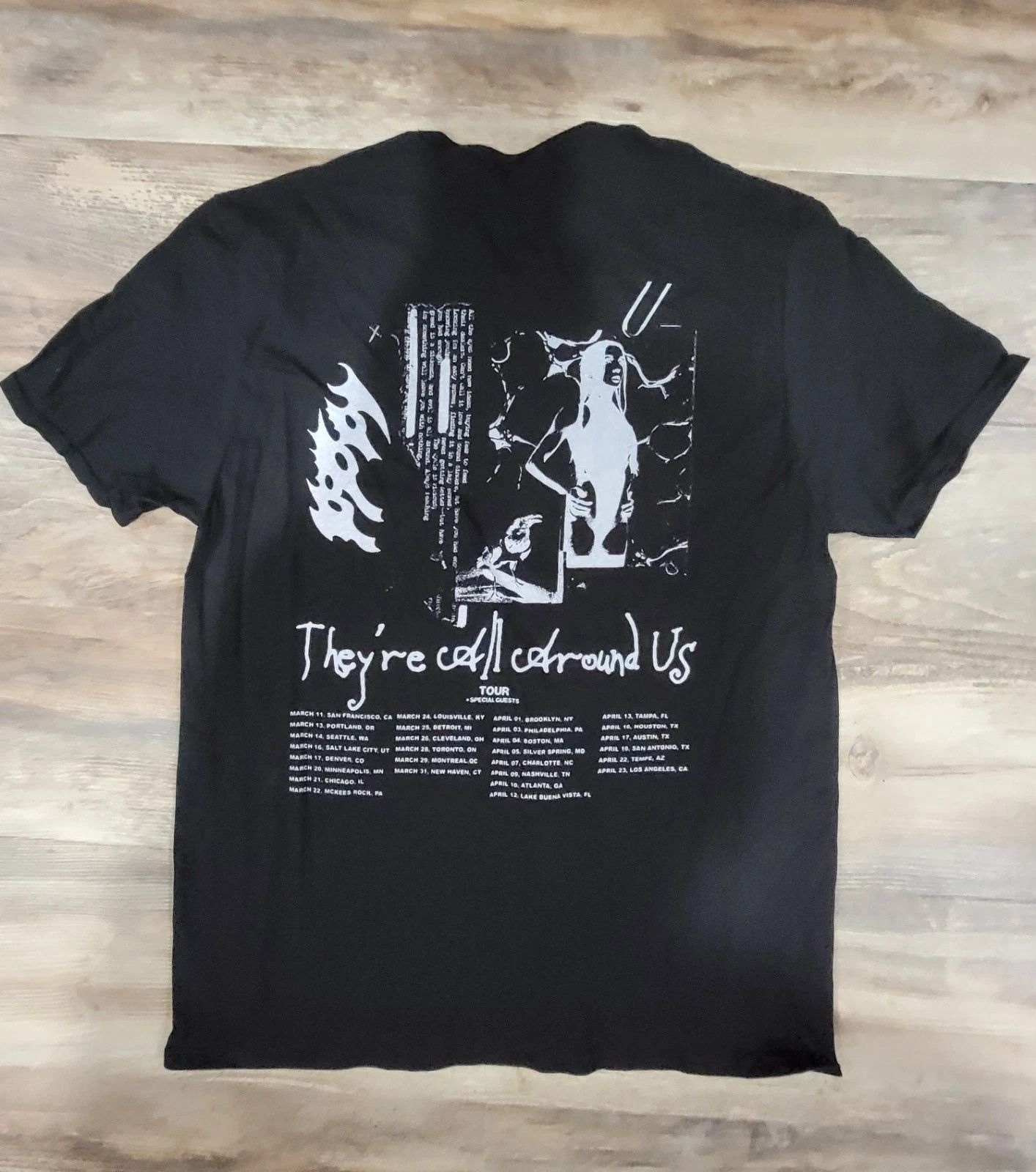 Other Poppy 2025 They're All Around Us Tour Shirt Black X-Large Size US XL / EU 56 / 4 - 2 Thumbnail