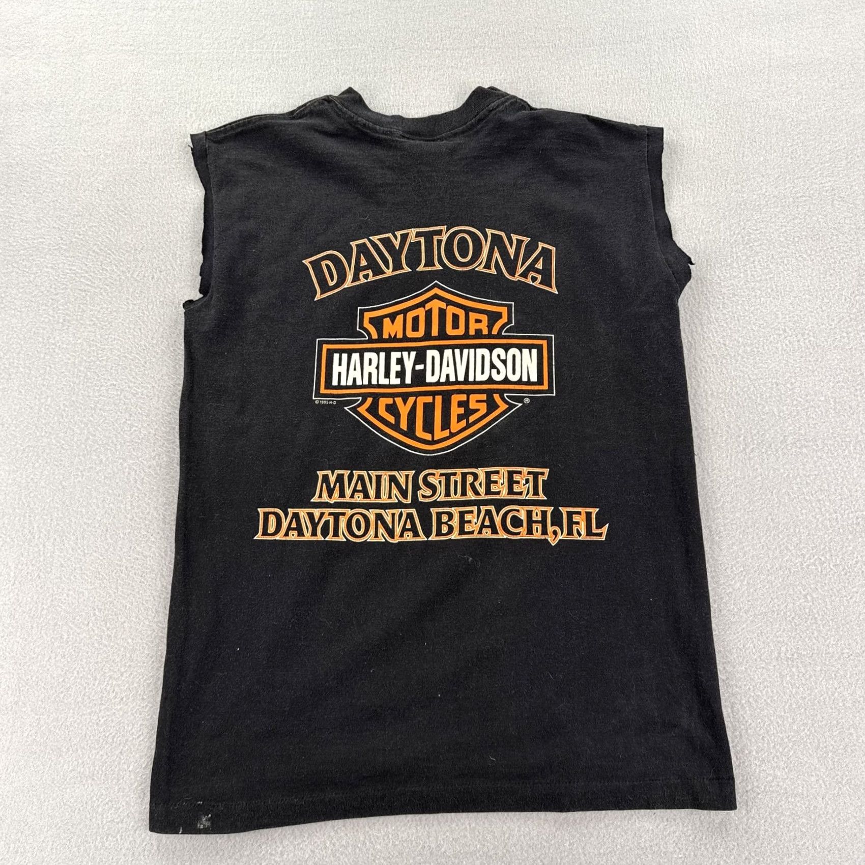 Harley Davidson VINTAGE Harley-Davidson Shirt Mens M Black Sleeveless Daytona USA 1995 90s Mens Shirts Size US M / EU 48-50 / 2 - 5 Thumbnail