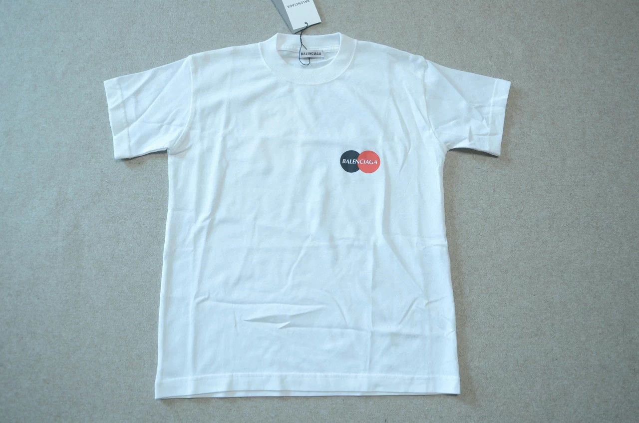 Balenciaga Balenciaga Mastercard Logo SS White S T-shirt Size S / US 4 / IT 40 - 1 Thumbnail