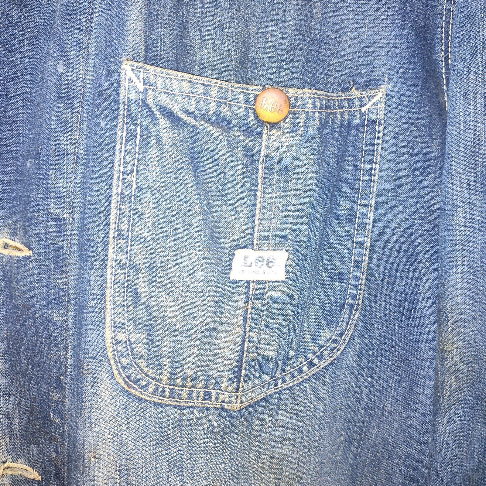 Lee Rare Lee 91-J vintage sanforized union denim chore 60 Size US L / EU 52-54 / 3 - 7 Thumbnail