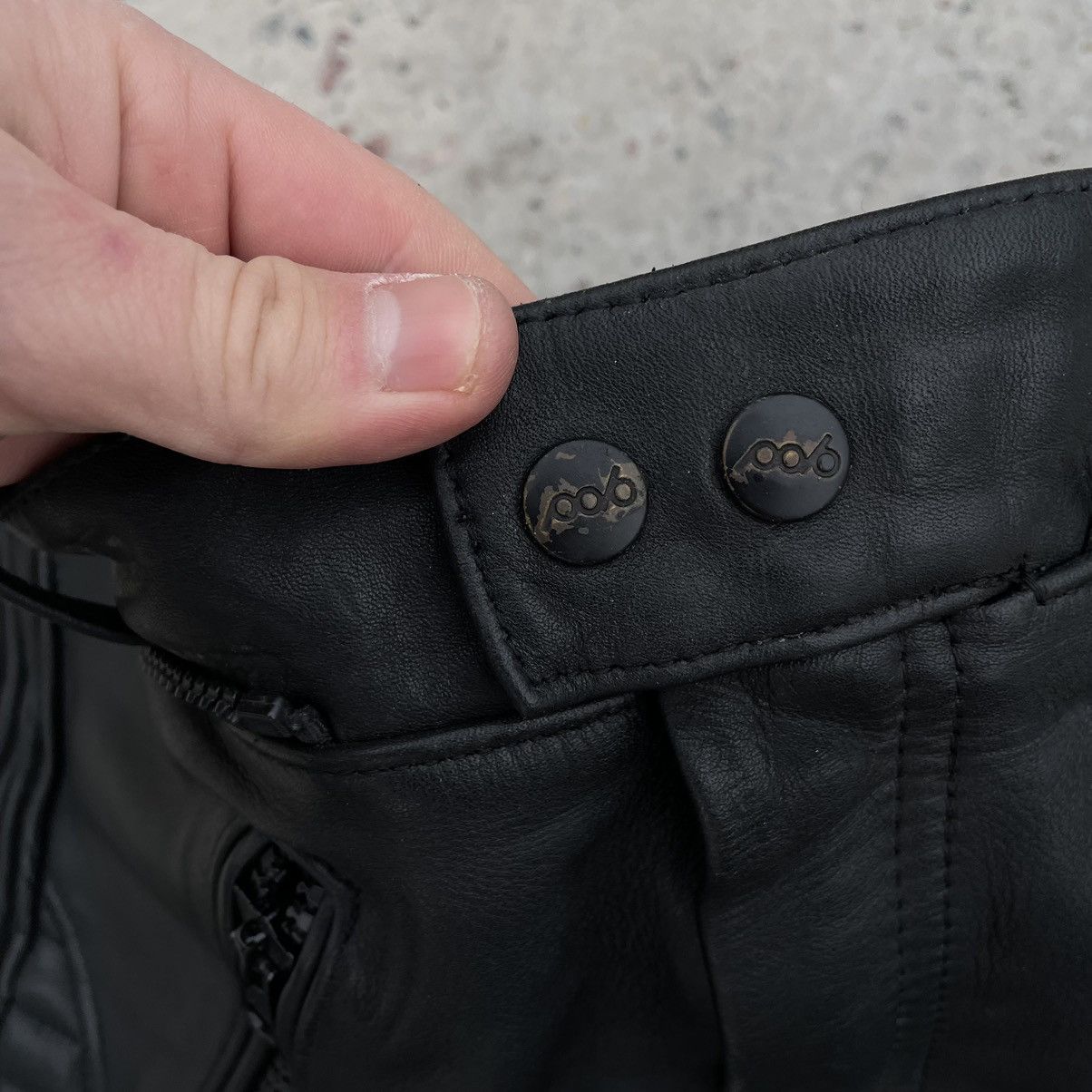 Vintage Vintage Moto Leather Pants Polo 54 Size 90s Y2K USA Size US 33 - 5 Thumbnail