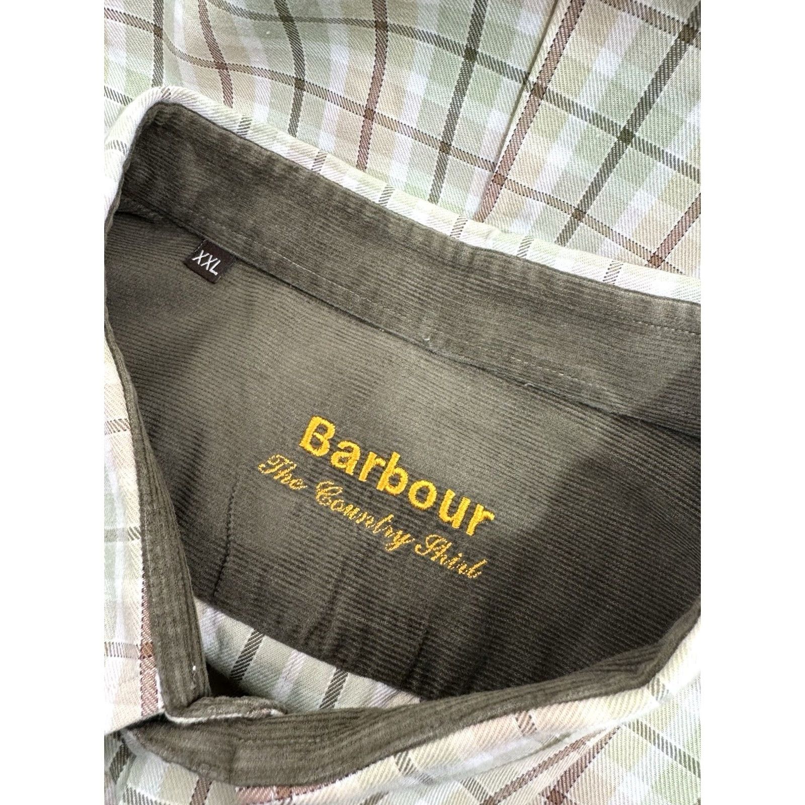 Barbour BARBOUR THE COUNTRY SHIRT Embroidered DUCK Hunting XXL Shirt EXCELLENT Mens Button-Up Long Sleeve 2XL Brown Green White Tan Size US XXL / EU 58 / 5 - 5 Thumbnail
