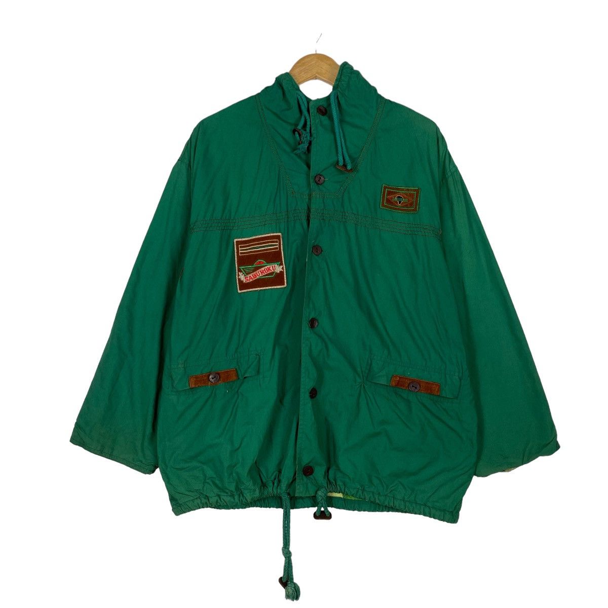 Japanese Brand SABUROKU PJP CLUB PARKA HOODIE JACKET Size US L / EU 52-54 / 3 - 1 Thumbnail