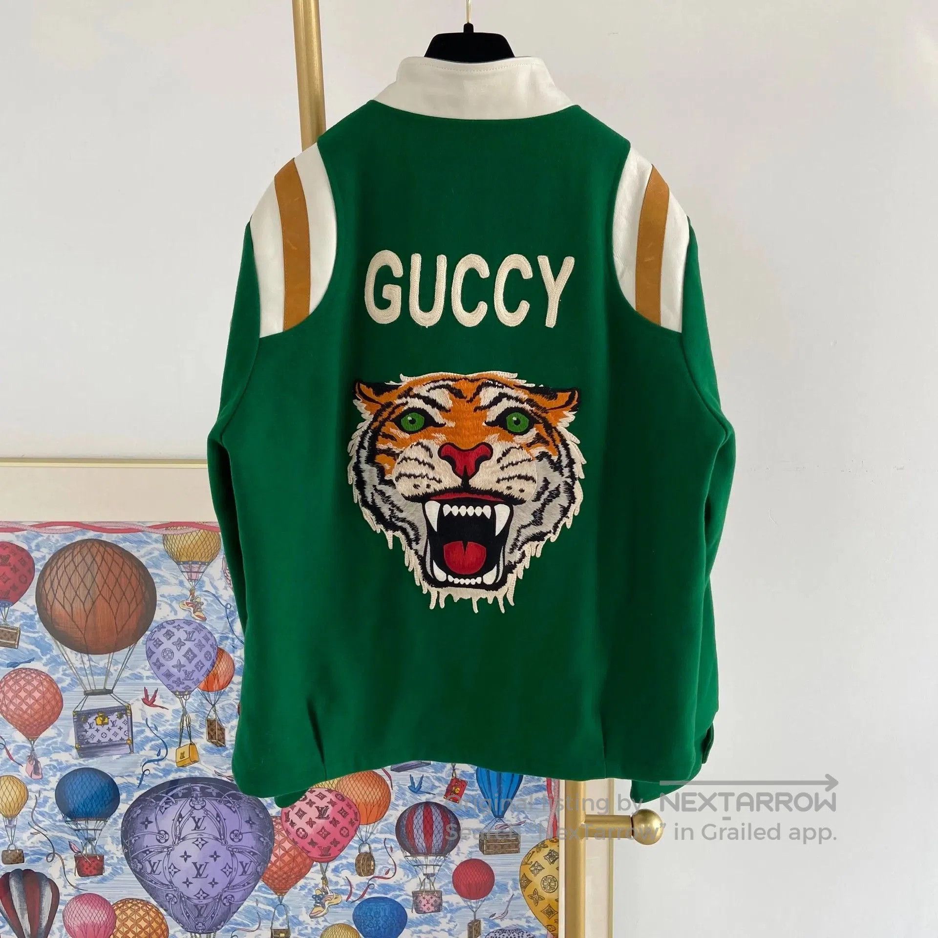 Gucci Gucci Tiger Head Green Coat. Size US M / EU 48-50 / 2 - 3 Thumbnail