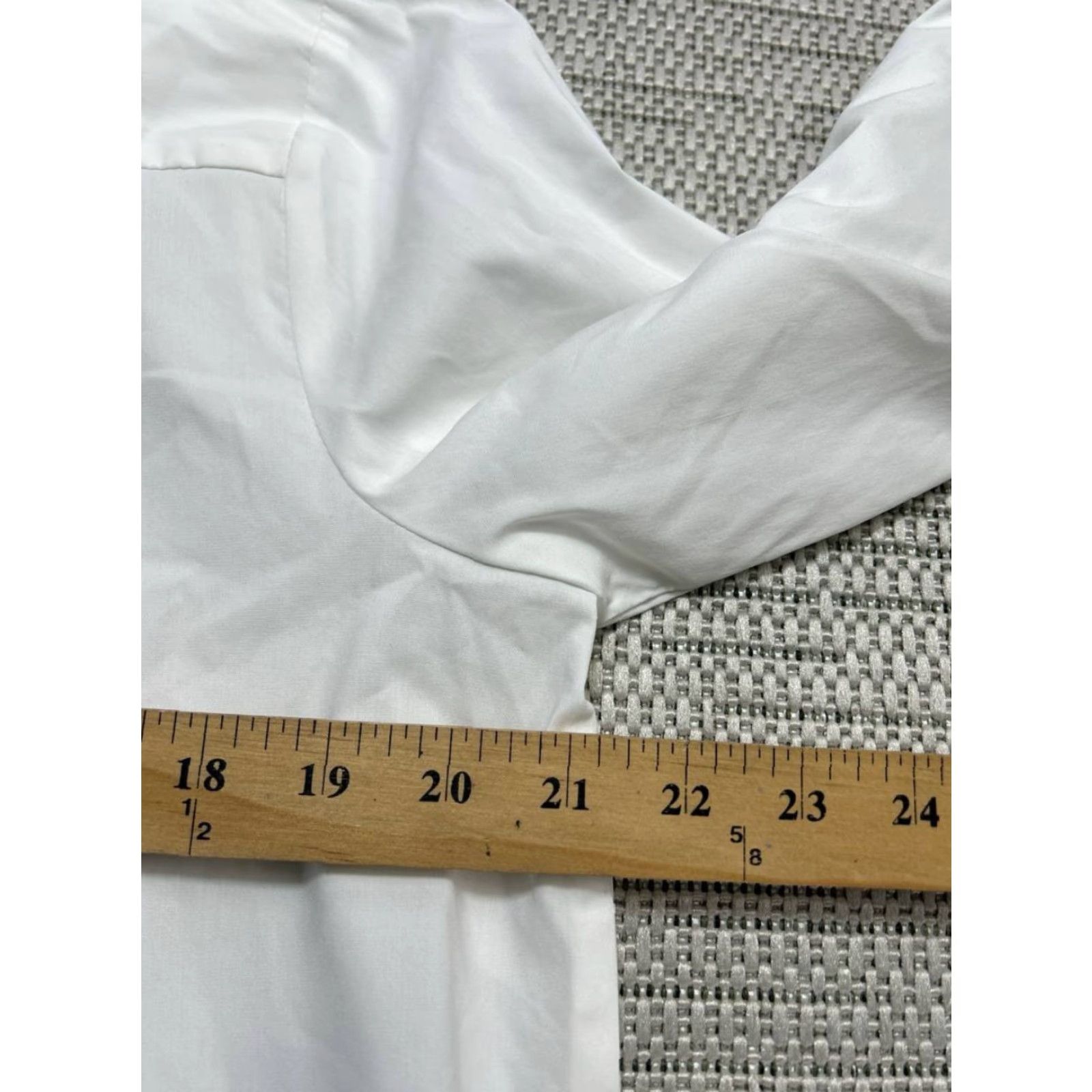 J. Jill J Jill Shirt Womens Medium White Stretch Jewel Crystal Buttons Button Up Top Size M / US 6-8 / IT 42-44 - 7 Thumbnail