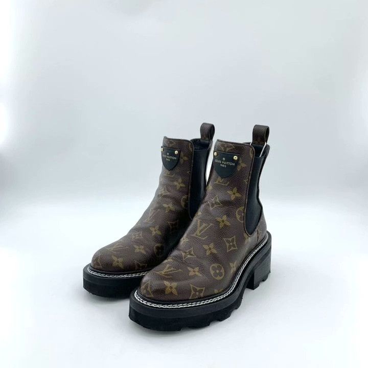 Louis Vuitton Louis Vuitton Beaubourg Leather Short Boots Size US 4 / IT 34 - 1 Thumbnail