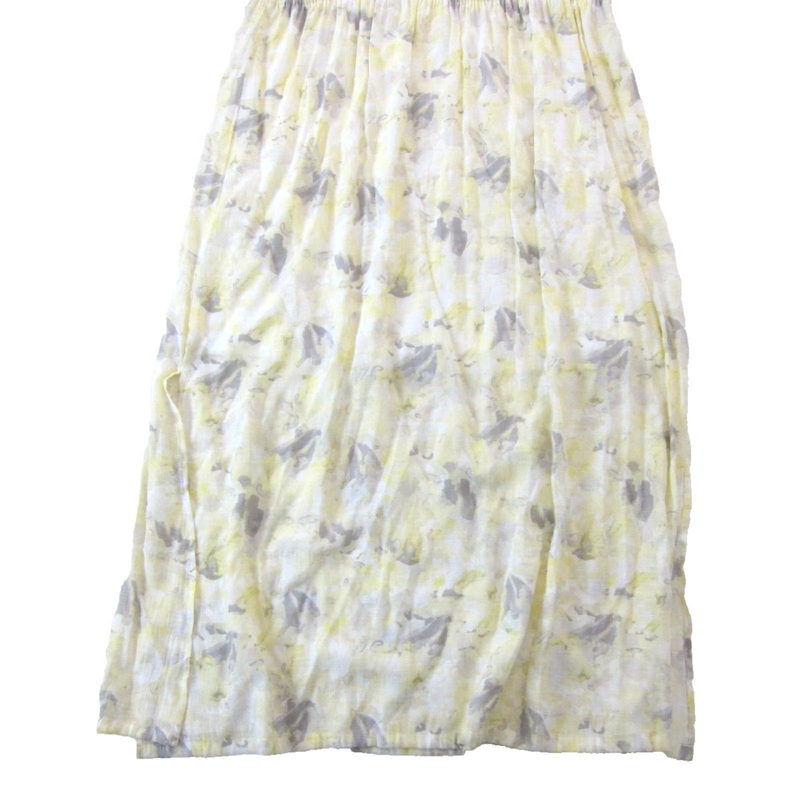Nine West Nine West Yellow Floral Rayon Short Sleeve Maxi Dress Lined Large Women Size 36" / US 14 / IT 50 - 7 Thumbnail