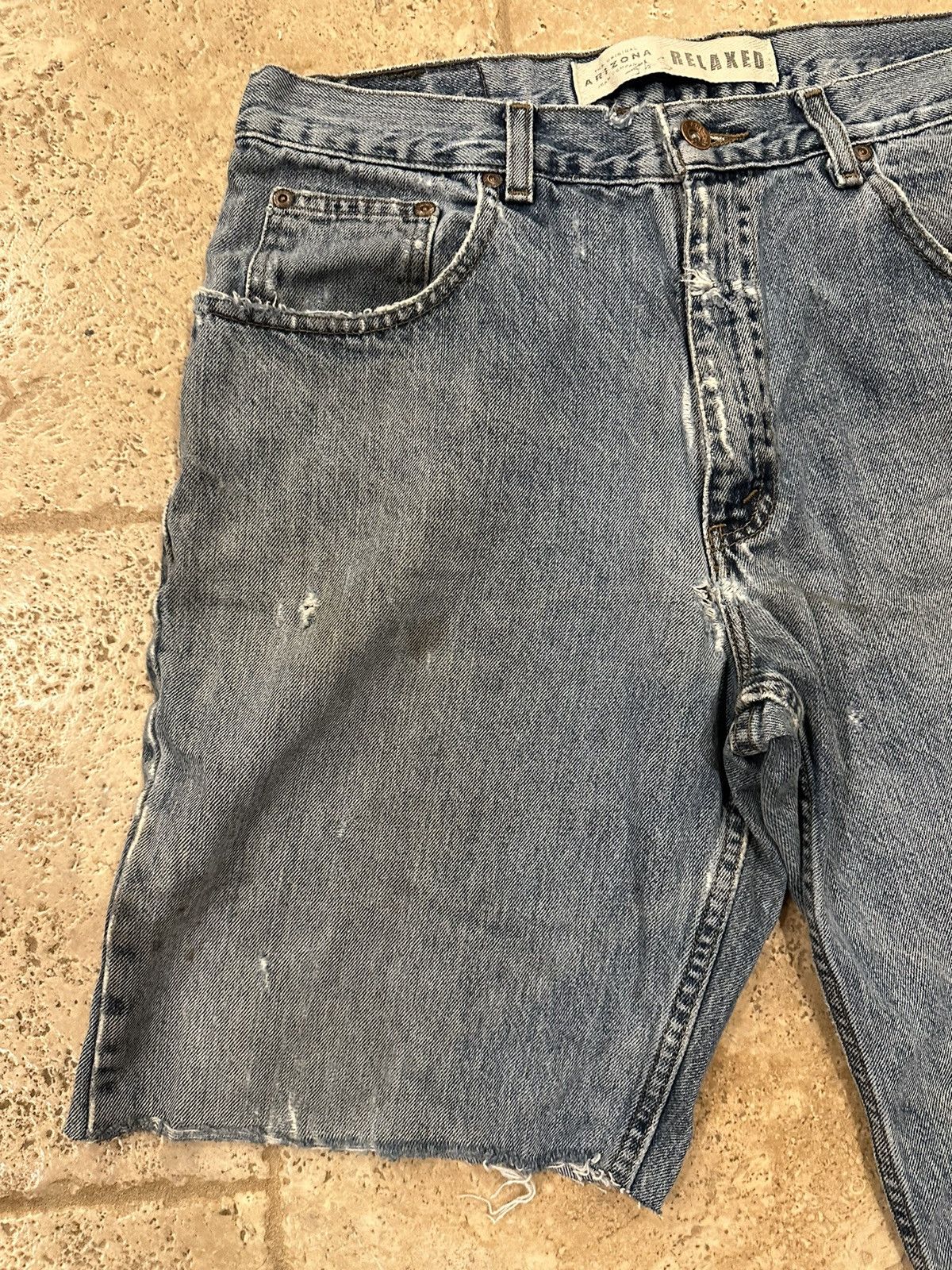 Arizona Jean Co. × Vintage Vintage Arizona Jean Company Jean Denim Painter Shorts Size US 34 / EU 50 - 4 Thumbnail
