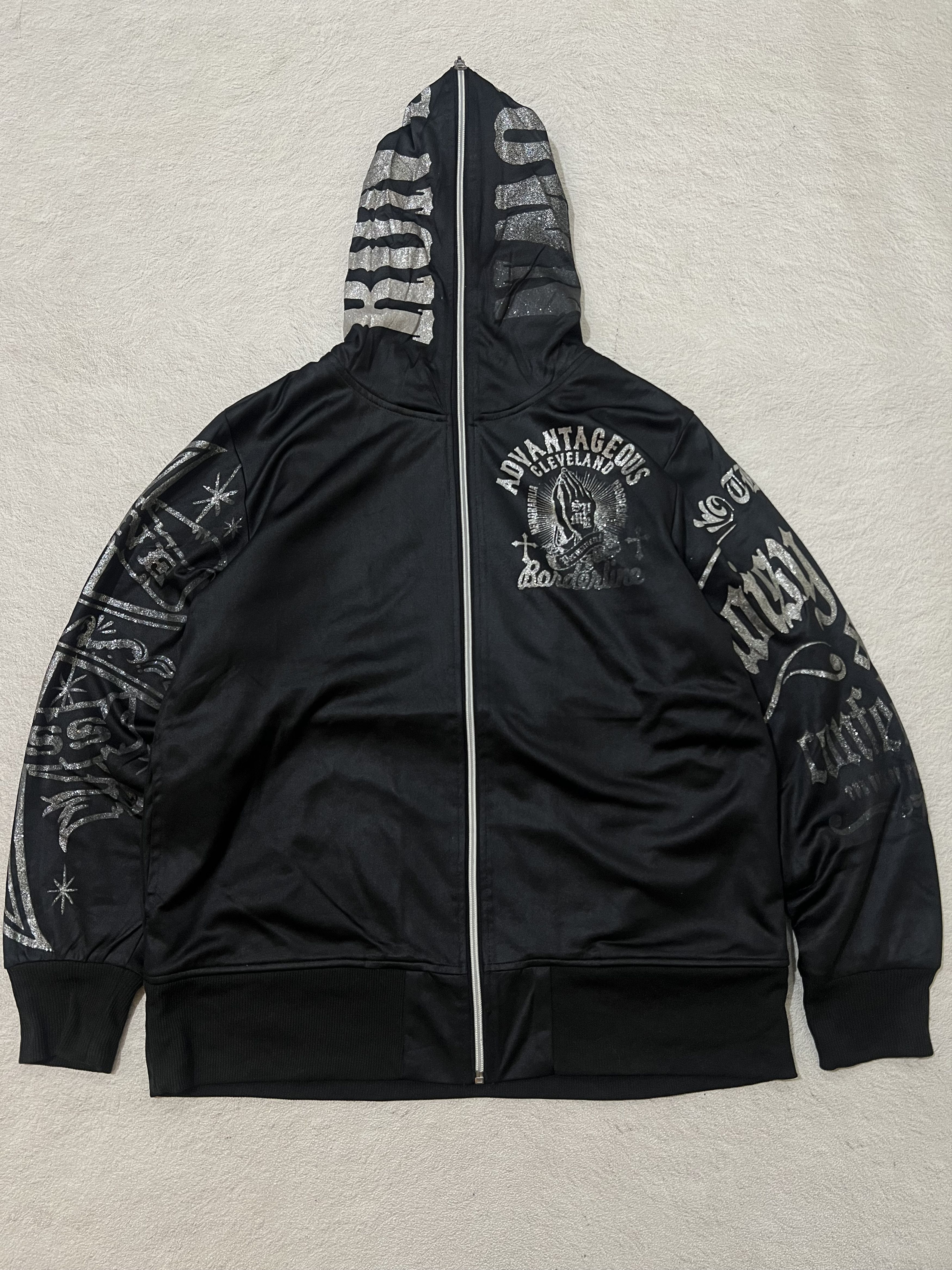 Japanese Brand 2000s Maria Poem Print Fuzzy Full Zip Hoddie y2k Lgb Ifsix Size US M / EU 48-50 / 2 - 2 Thumbnail