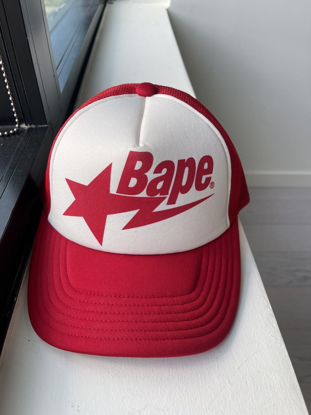 Bape Bape Bapesta Trucket Hat Red Size ONE SIZE - 3 Thumbnail