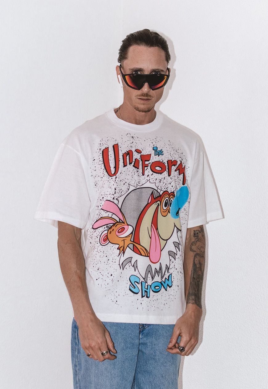 Cartoon Network × Vintage Rare The Ren & Stimpy Show 90s Graphic Deadstock Tee Size US L / EU 52-54 / 3 - 7 Thumbnail