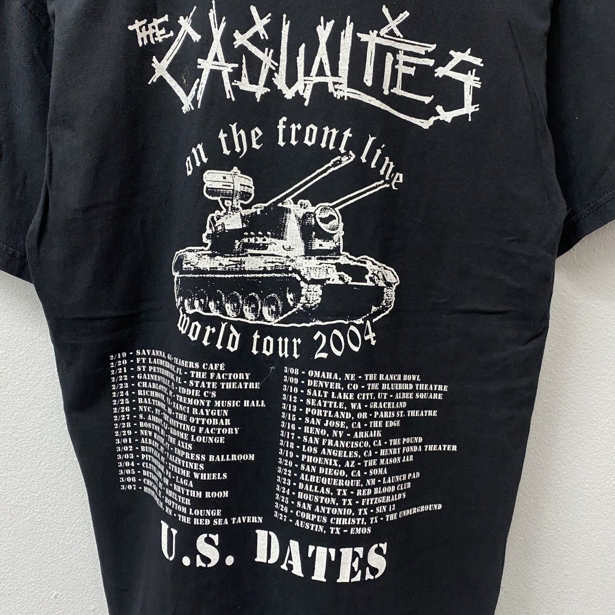 Band Tees Vintage 00s THE CASUALTIES Tomorrow Belongs To Us Tour Tee Size US M / EU 48-50 / 2 - 7 Thumbnail