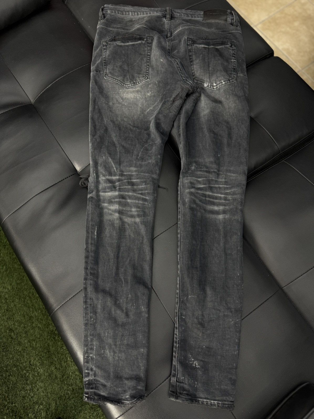 Purple Brand Purple Brand Black Skinny Jeans Ripped Style Size 31 Size US 31 - 7 Thumbnail