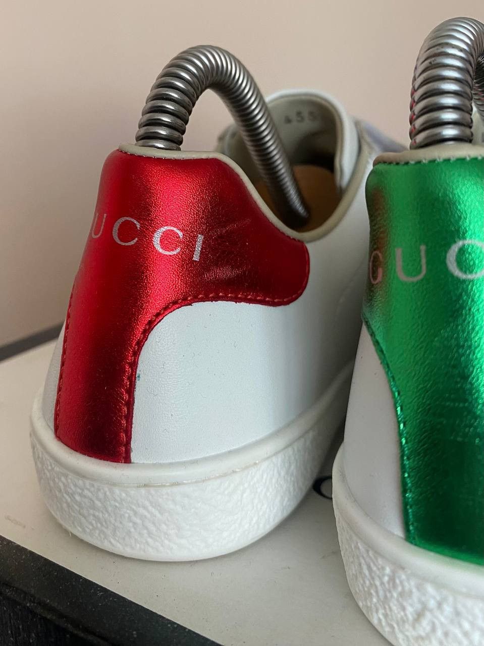 Gucci Gucci Kids ACE Leather Velcro Sneakers Size US 5 / EU 37 - 8 Thumbnail