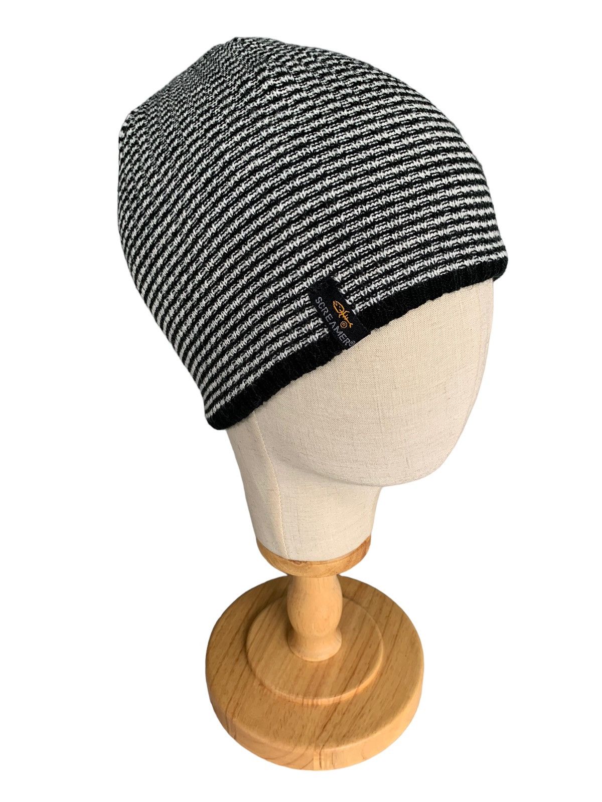 Japanese Brand × Vintage Screamer Stripes Reversible Rare Beanie Hats Size ONE SIZE - 2 Thumbnail