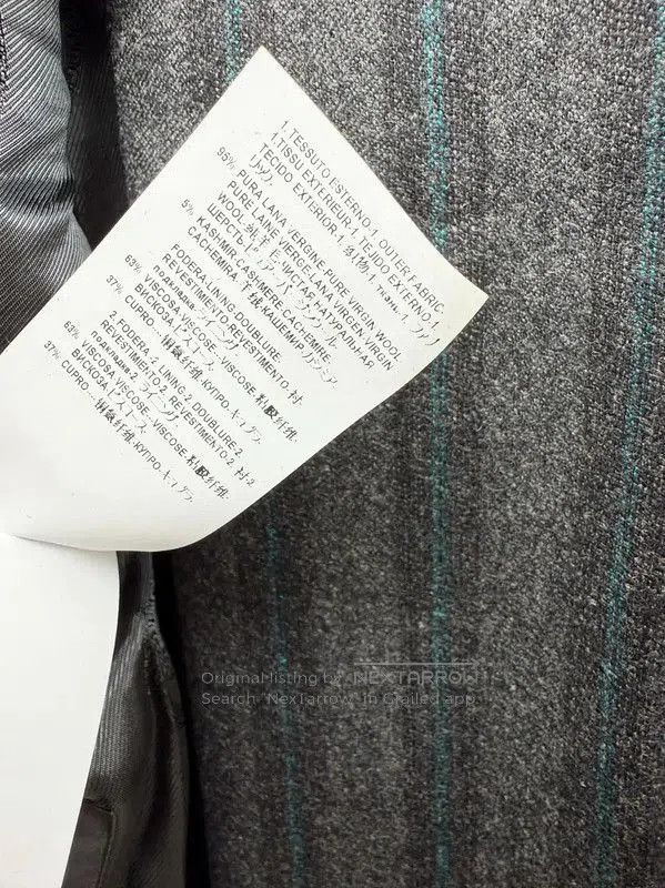 Versace Versace Men's Dark Gray Wool Long Sleeve Jacket . Size US S / EU 44-46 / 1 - 8 Thumbnail