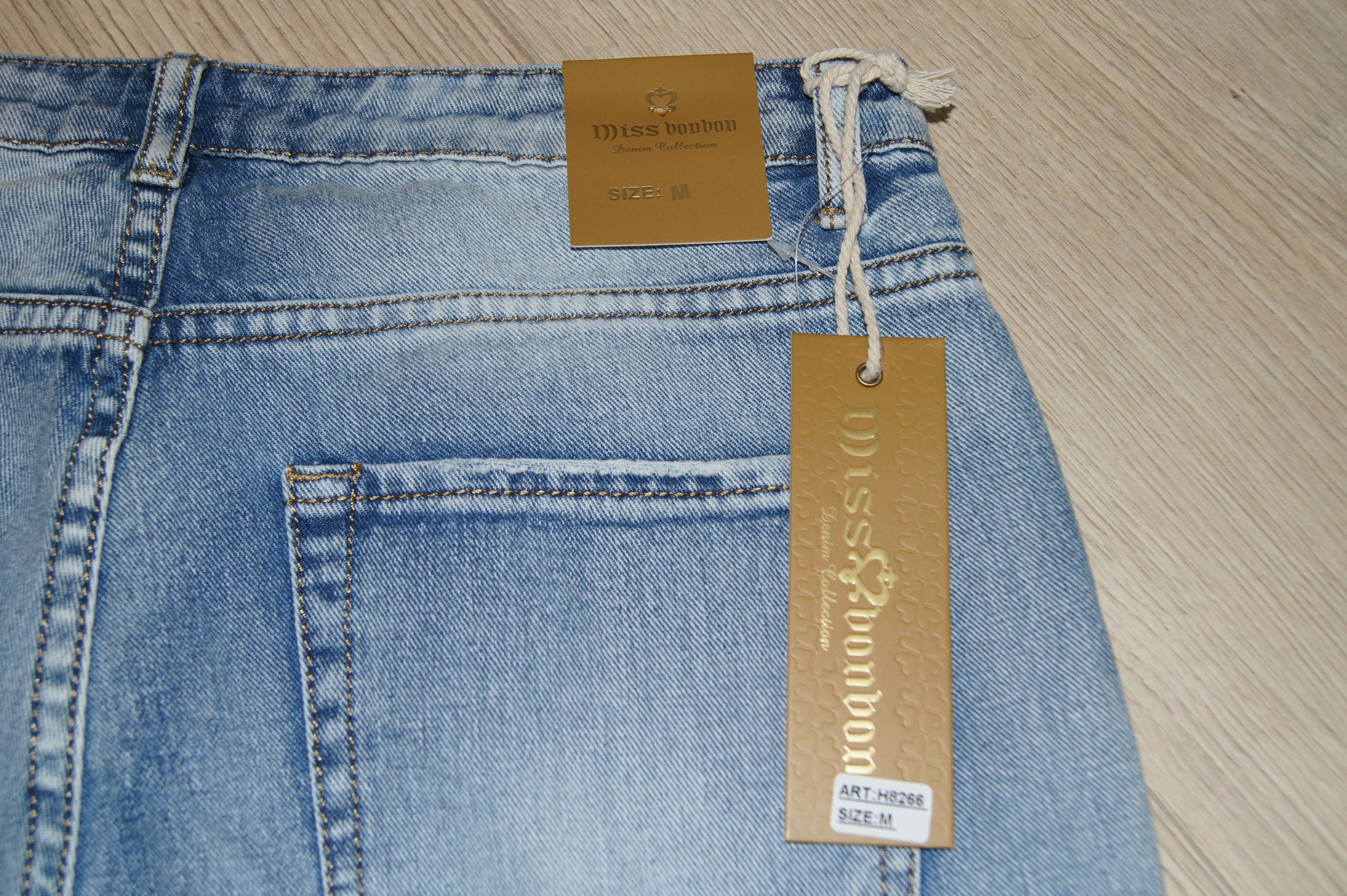 Other Women's distressed jeans Miss Bonbon with holes NEW US 10 M Size 32" / US 10 / IT 46 - 6 Thumbnail