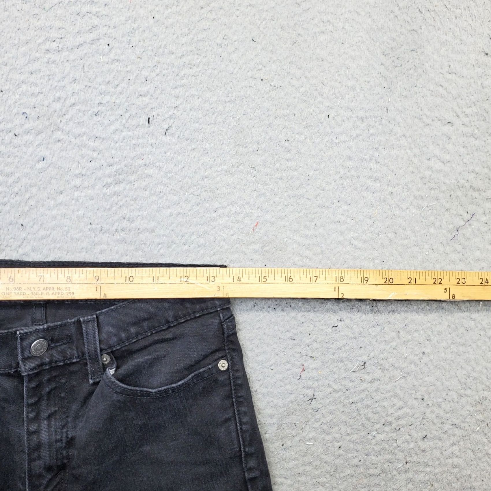 Levi's Levi's Mens 511 Straight Jeans 28 Black Denim 5-Pockets Dark Wash Vintage: No Size US 28 / EU 44 - 6 Thumbnail